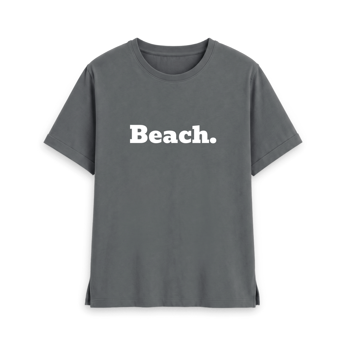 Slate Grey Printed T-shirt Front