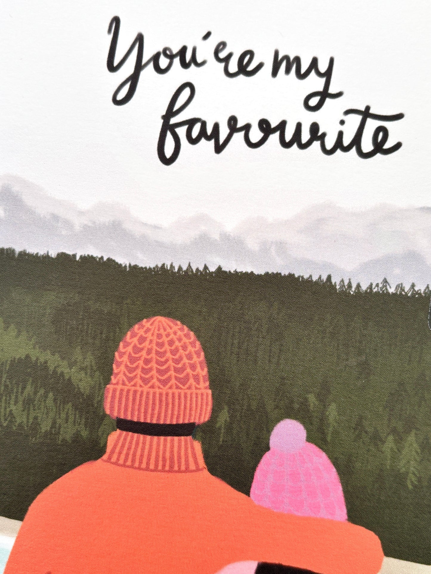 You're My Favourite Couple Hugging Card