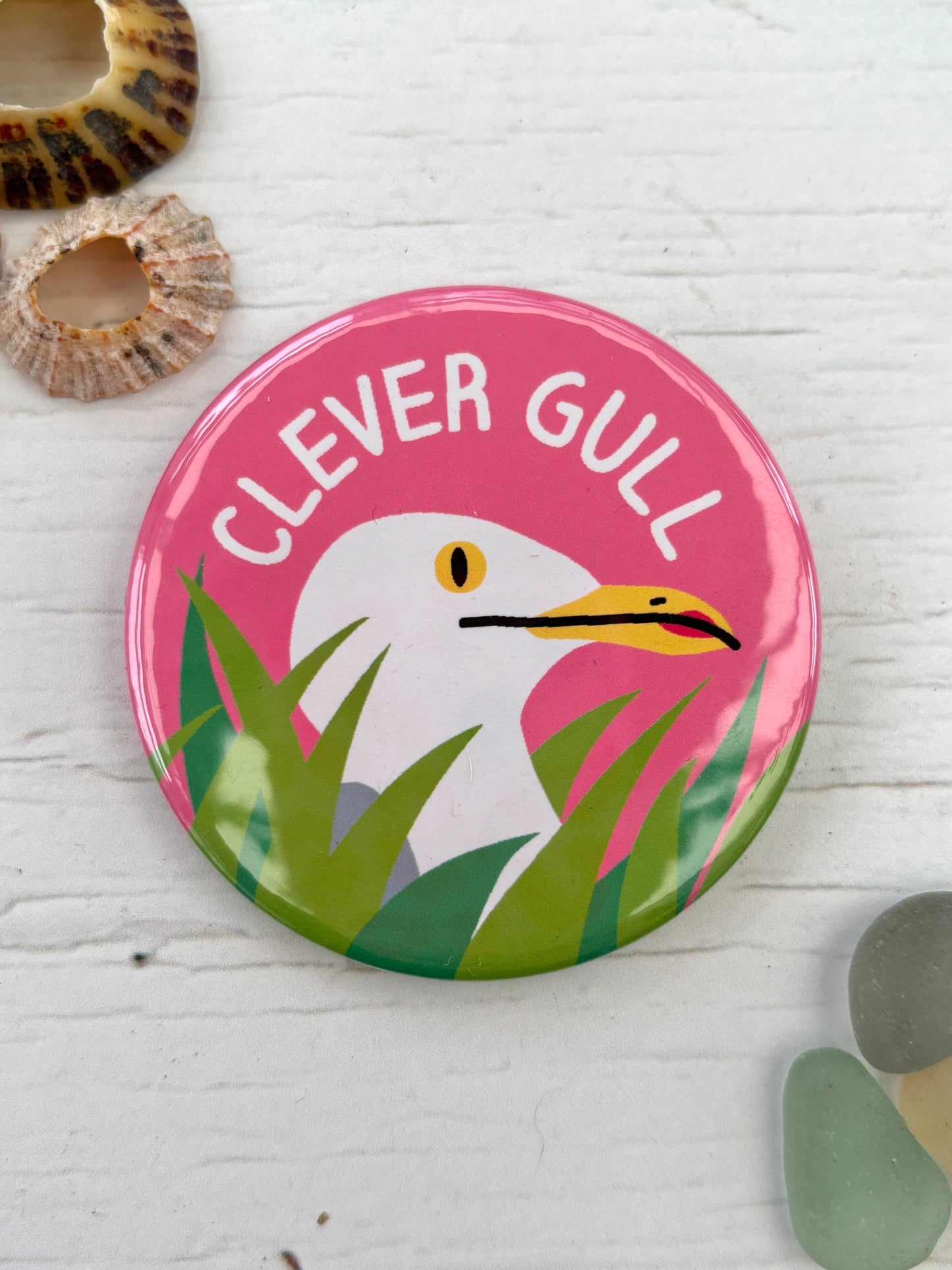 Gull Life: Big Shiny Seagull Badge Collection