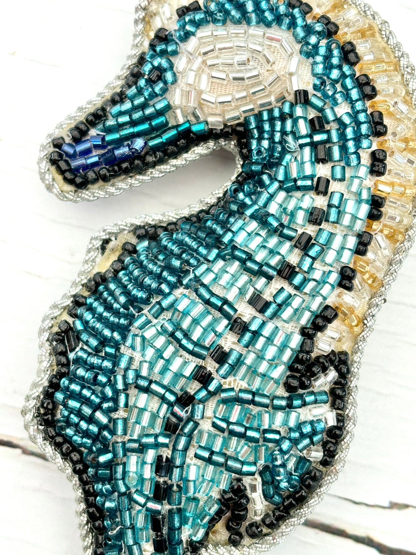 Beaded Seahorse Luxury Hanging Christmas Decoration