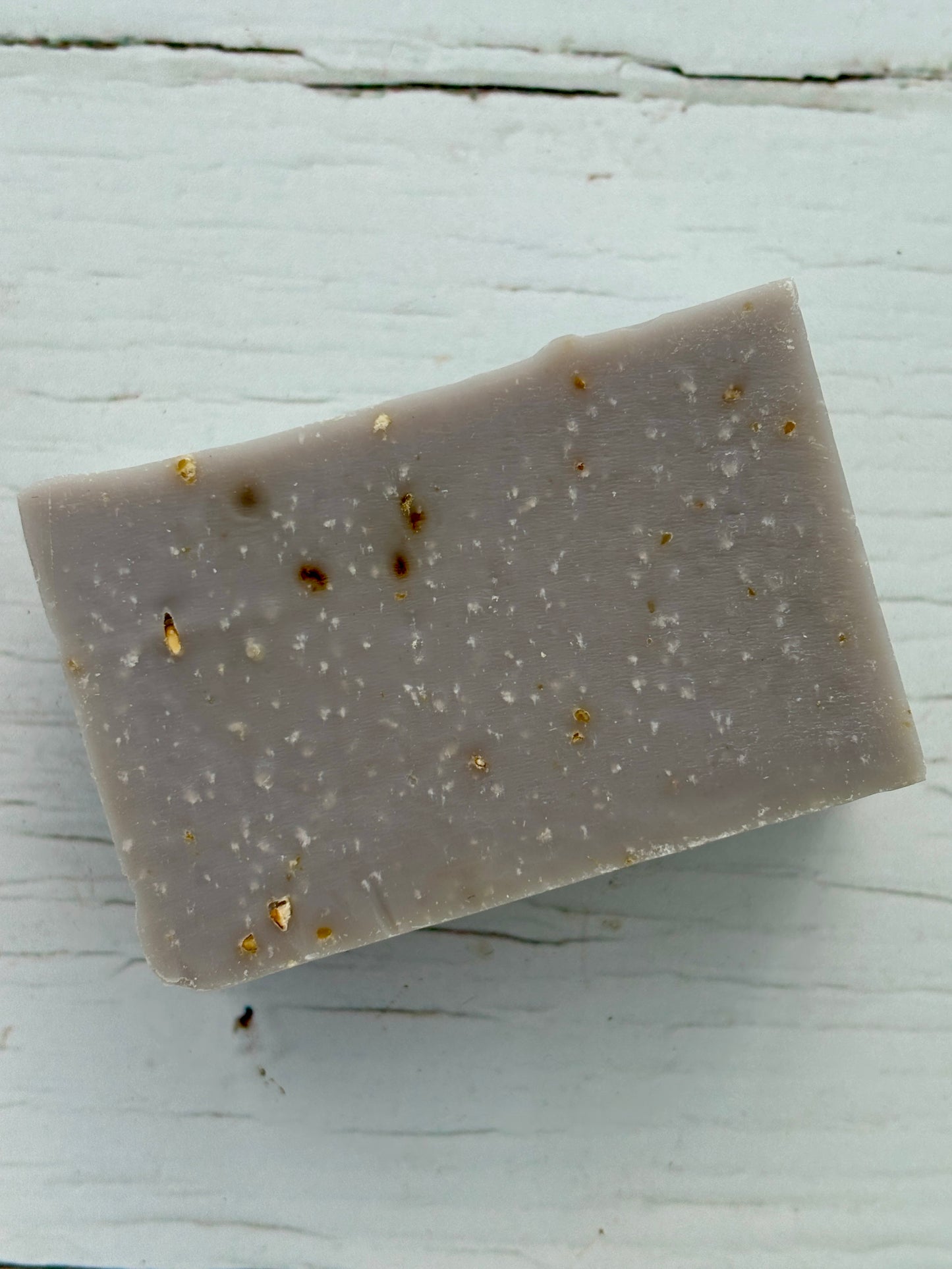 Locally Handmade Cornish Soap: Cornish Lavender, Honey & Oatmeal Soap 90g bar