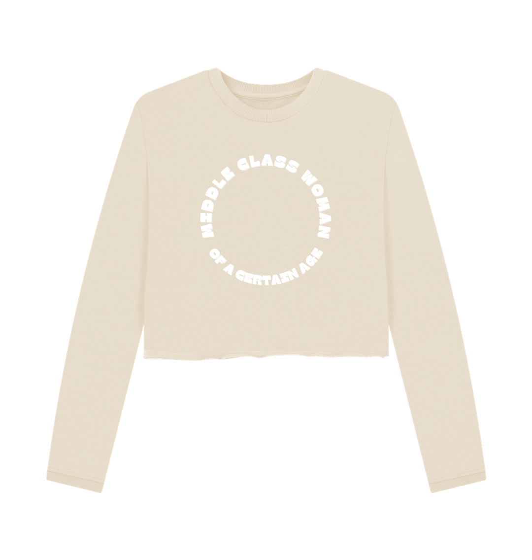 Oat Middle Class Woman of A Certain Age Boxy Fit Sweat Jumper