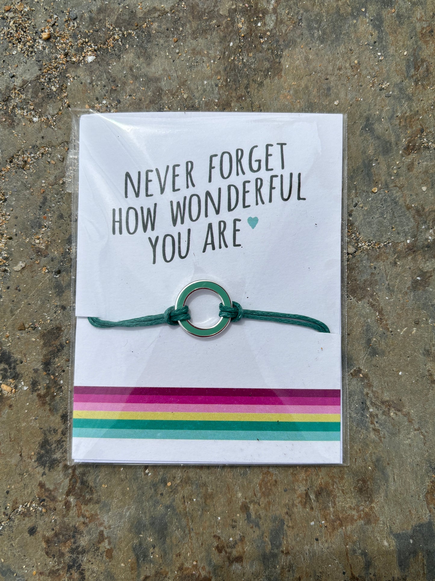 Positivity Motivational Sentiment String Bracelet or Anklet