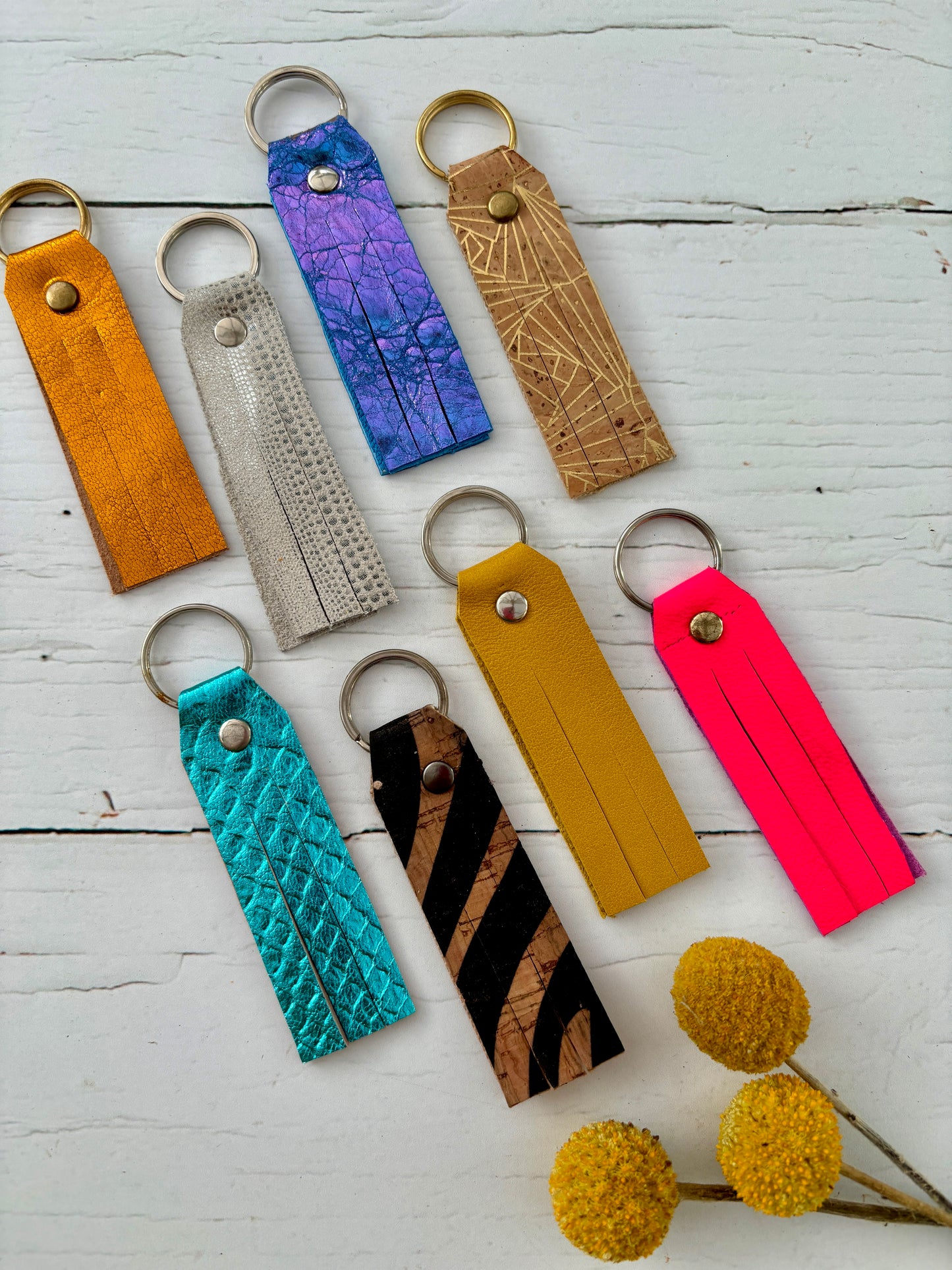 Leather Offcut Super Soft Key Fobs