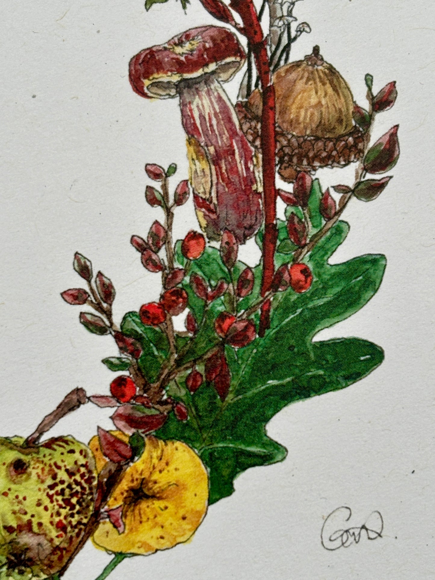 Seasonal Wreath Christmas Card