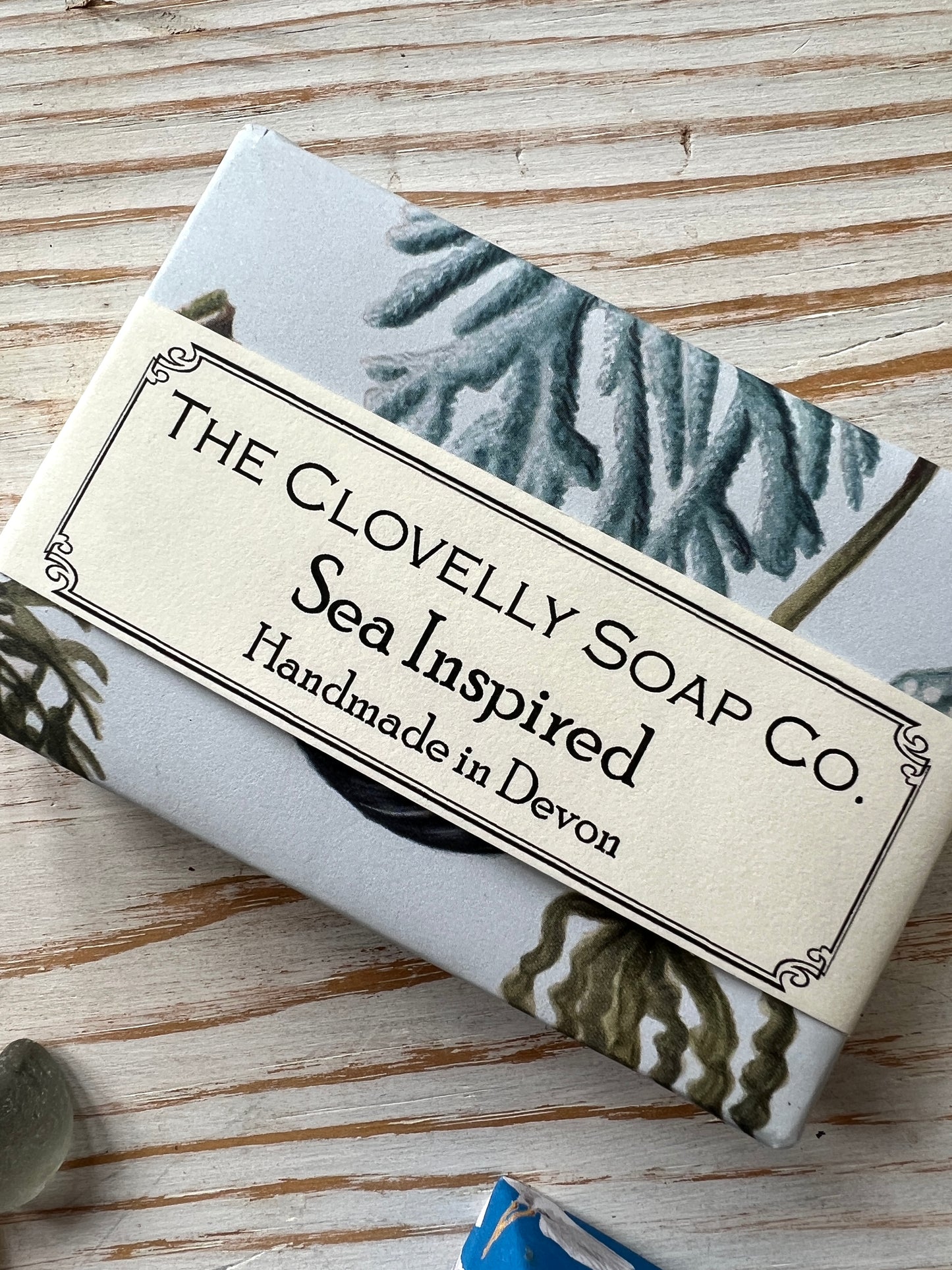 Sea Inspired handmade wrapped artisan soap from Devon