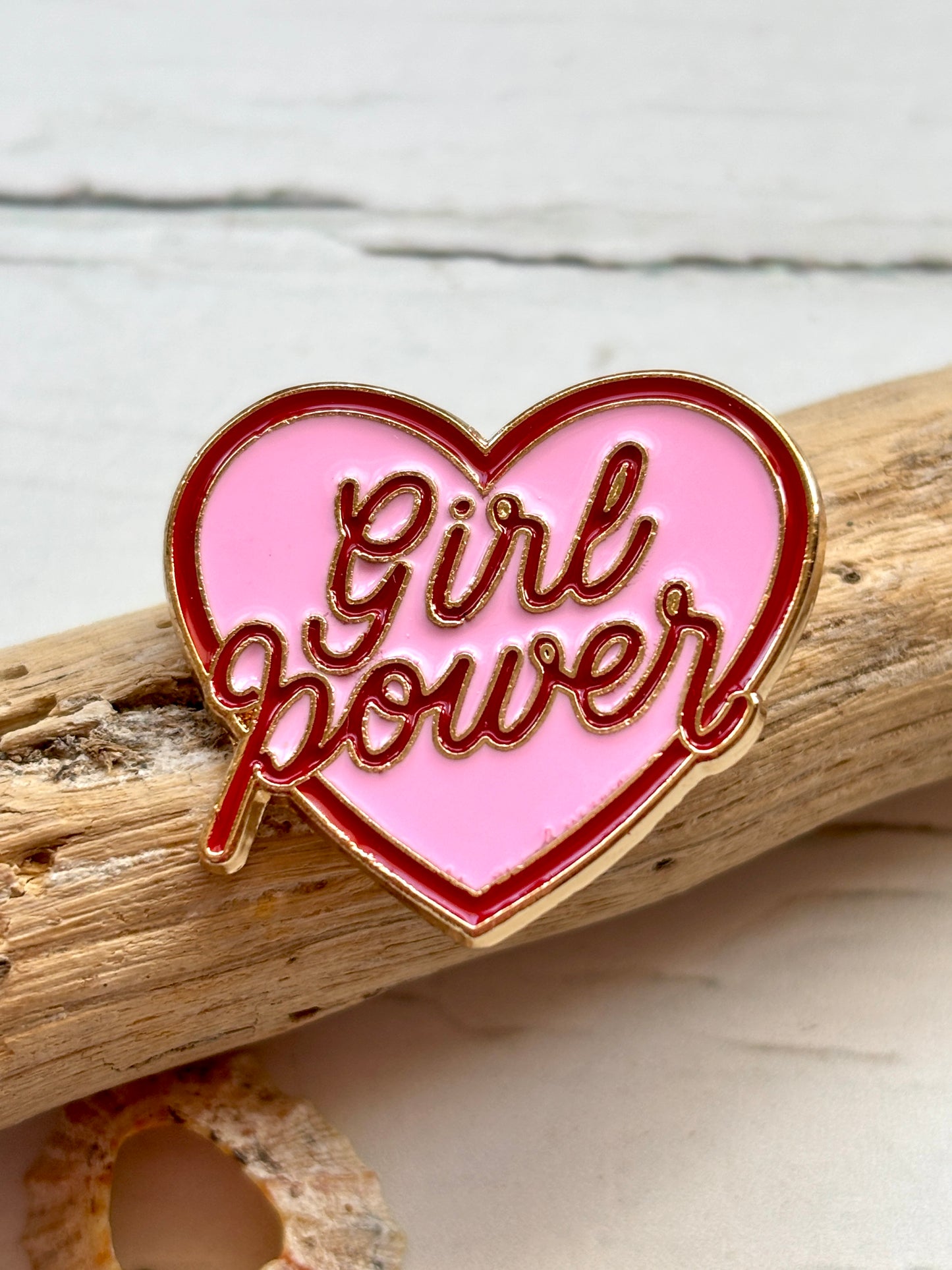 Girl Power Enamel Pin Badge