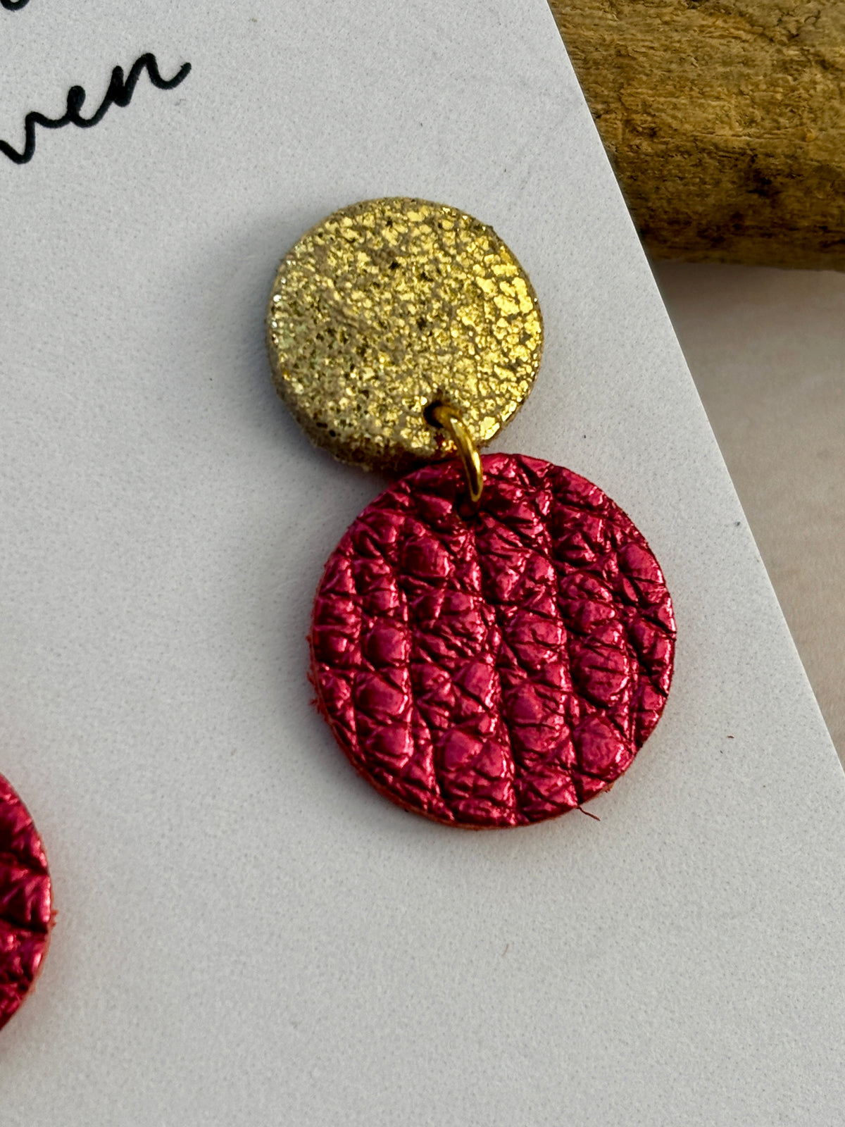 Hollie Leather Earrings