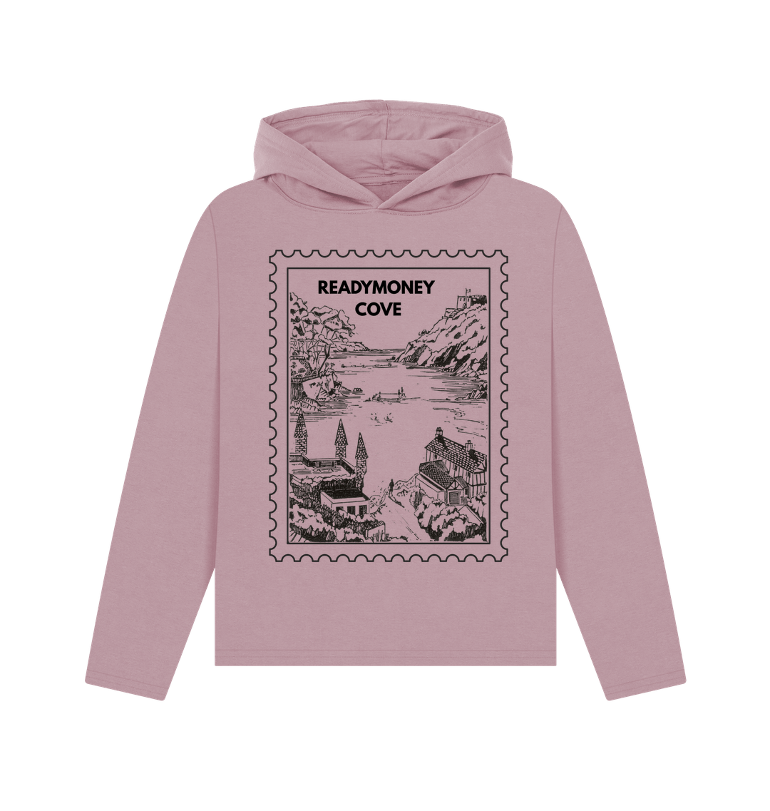 Mauve Printed Hoody Front