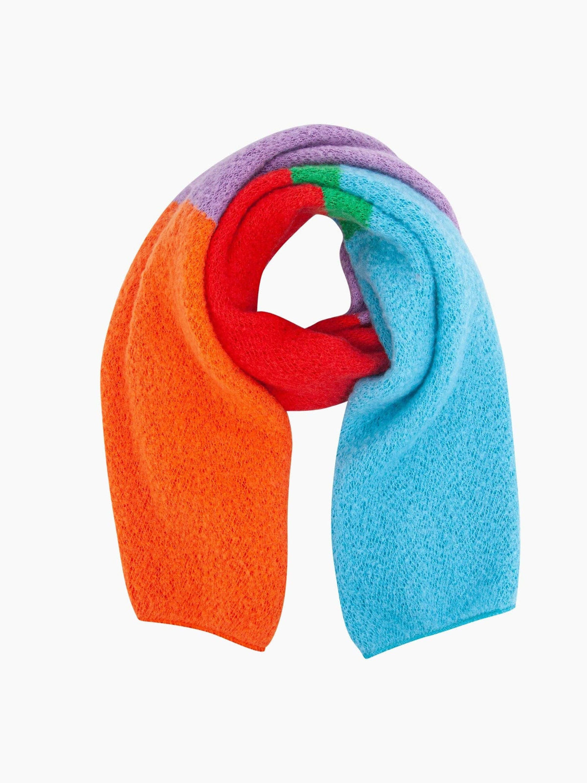Colour Block Multi Brights Heavyweight Scarf