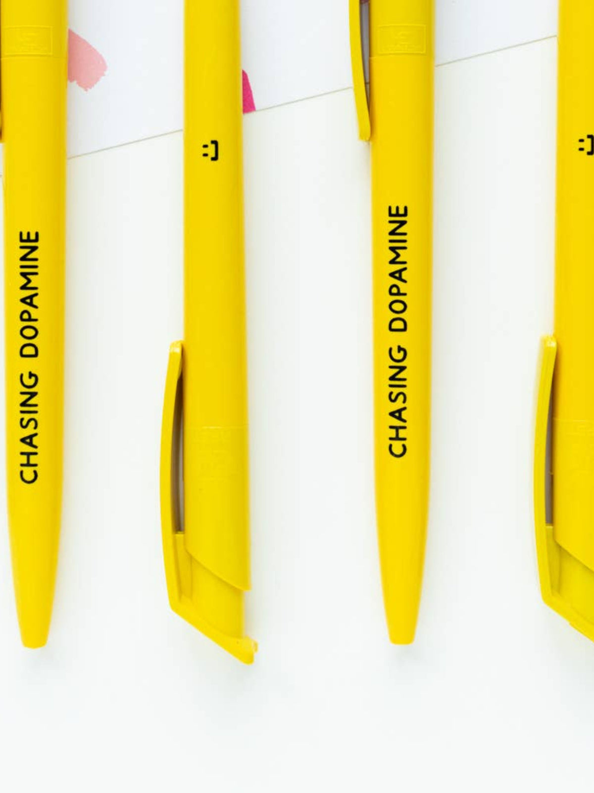 Chasing Dopamine Recycled Yellow Ballpoint Pen