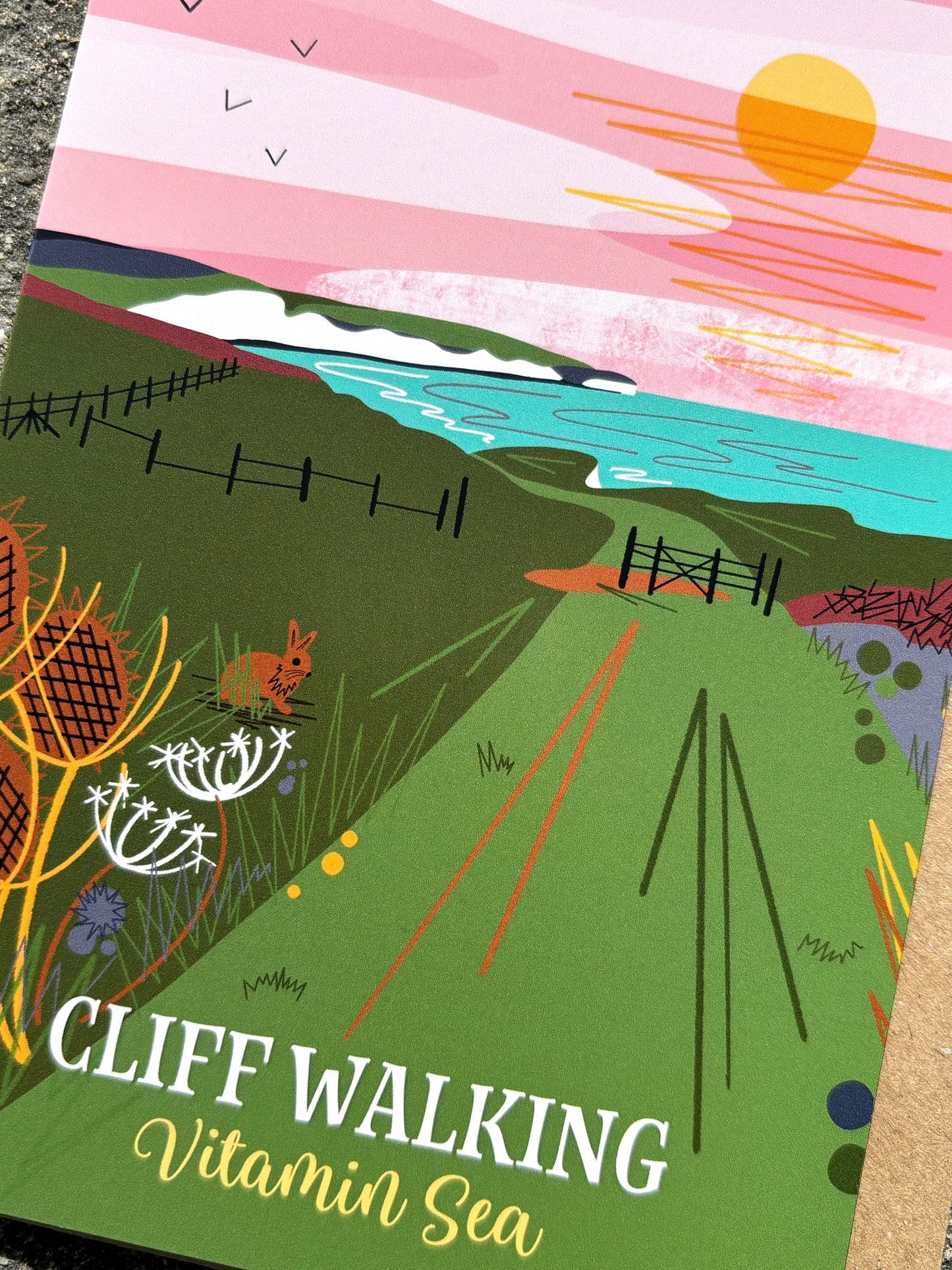 Cliff Walking - Vitamin Sea Greetings Card