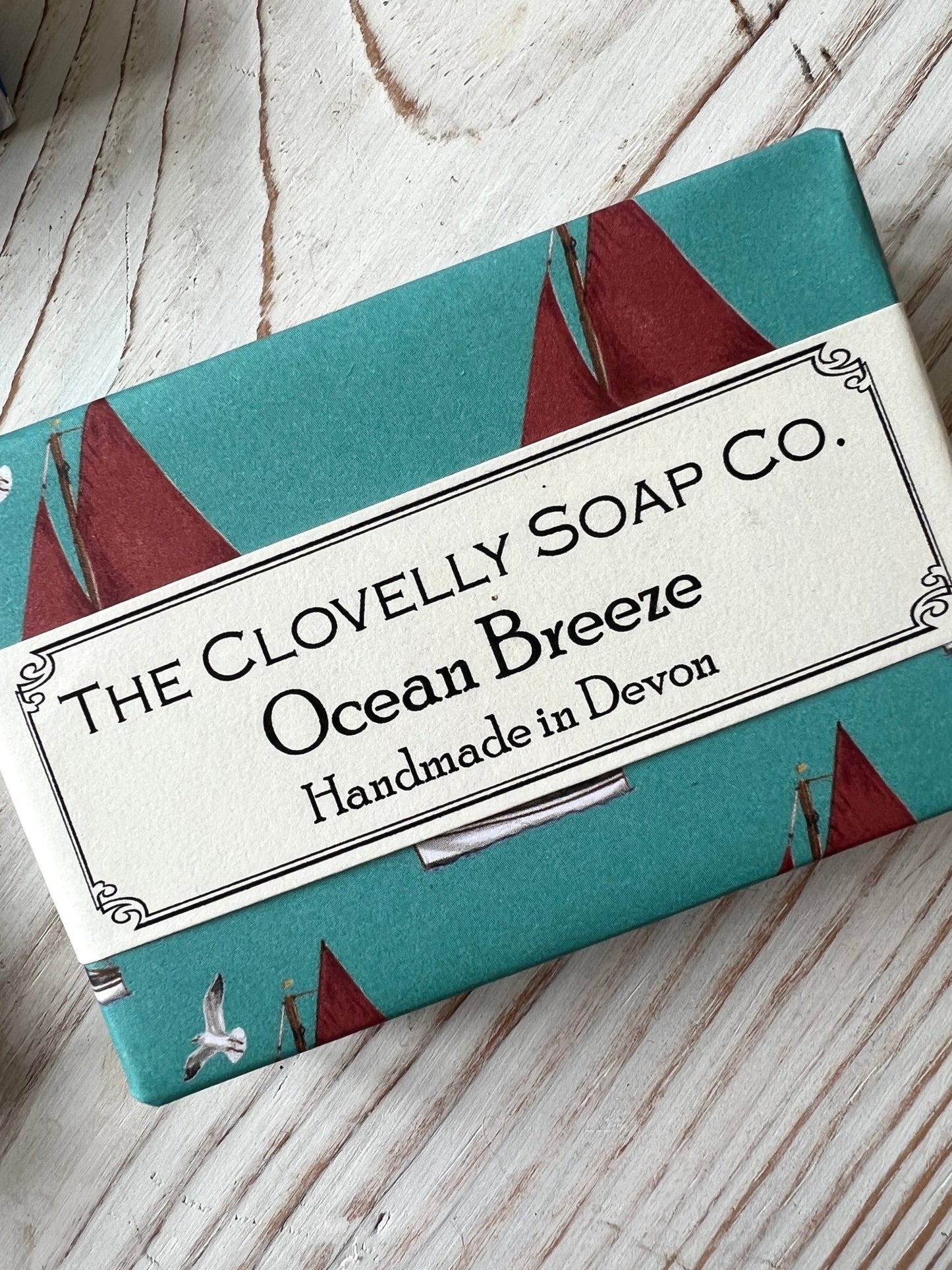 Coastal Inspired Scented Handmade Wrapped Soap Bar, 100g - Readymoney Beach Shop