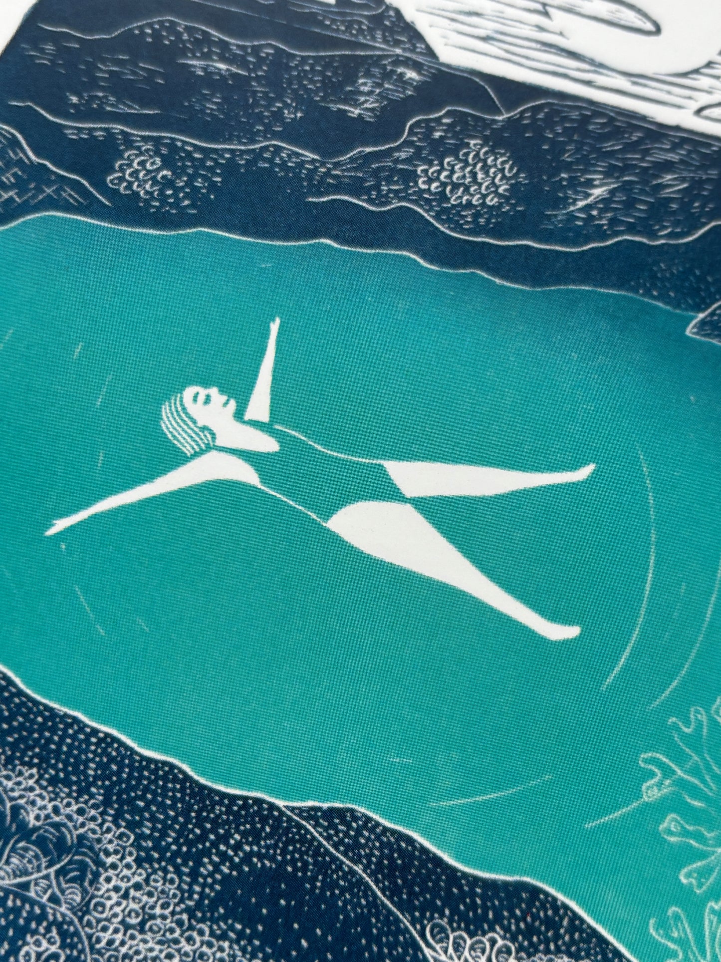 Cornish Sea Pool Wild Swim Greetings Card