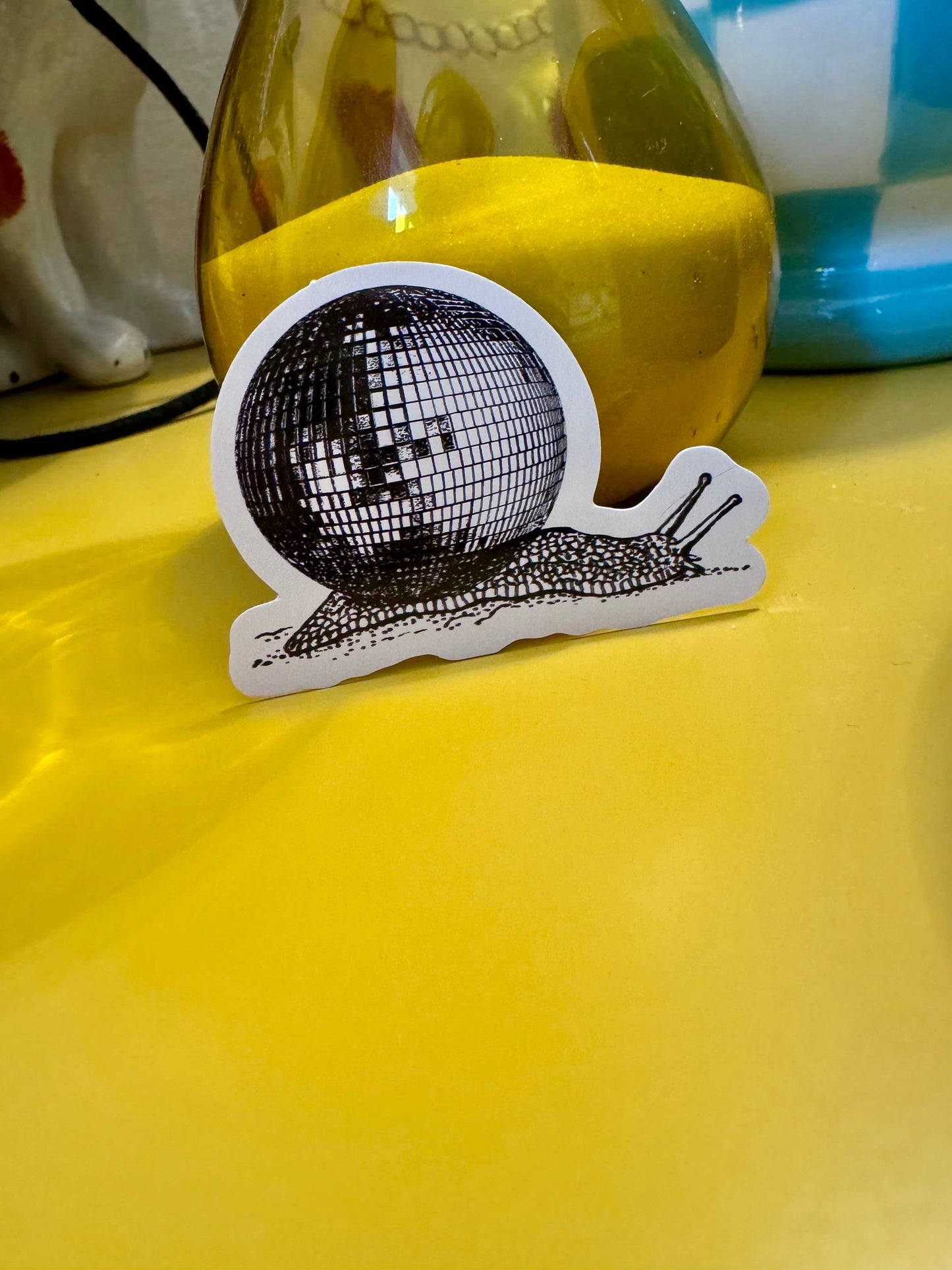 Disco Ball Snail sticker