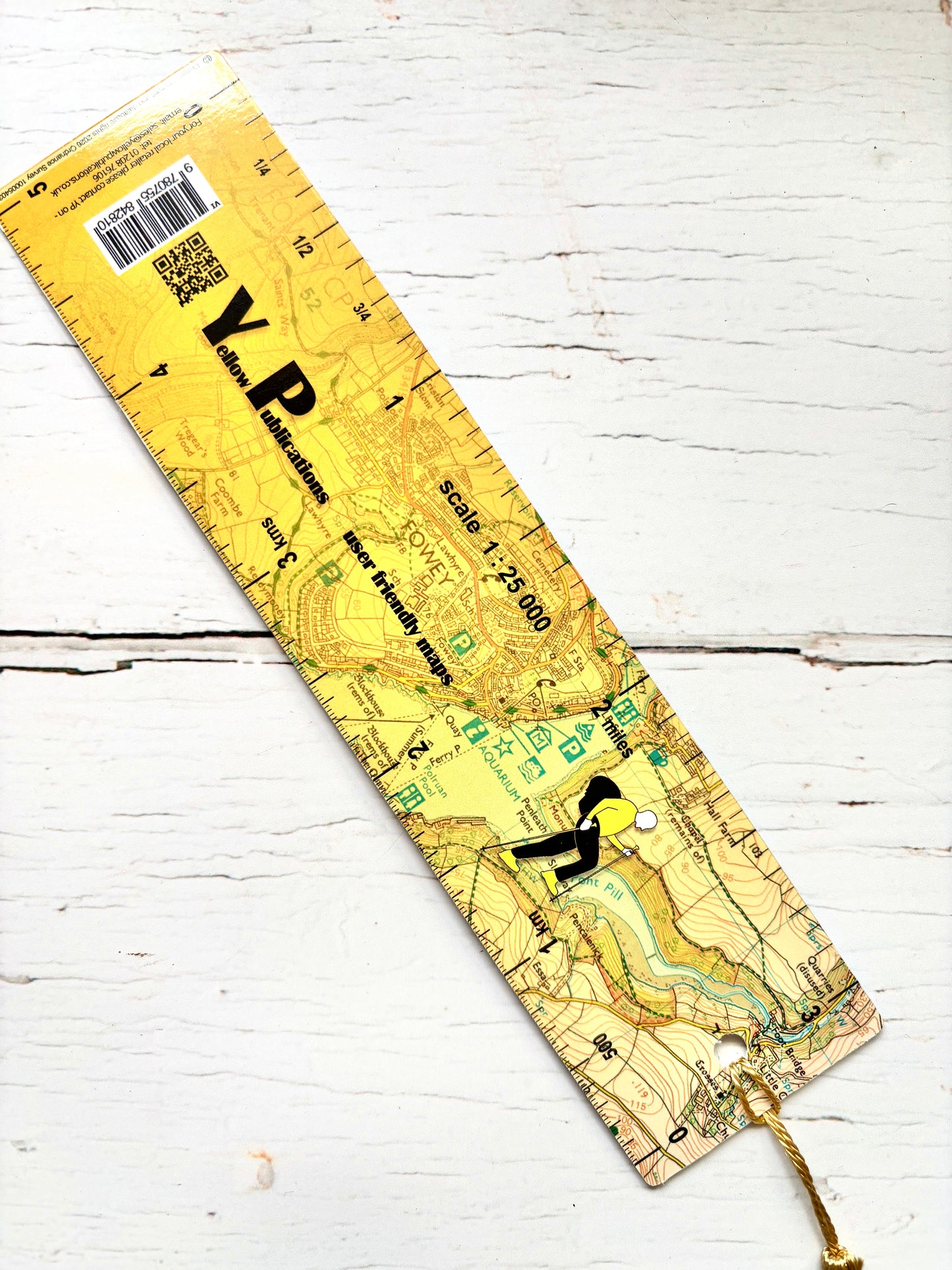 Fowey Map Bookmark
