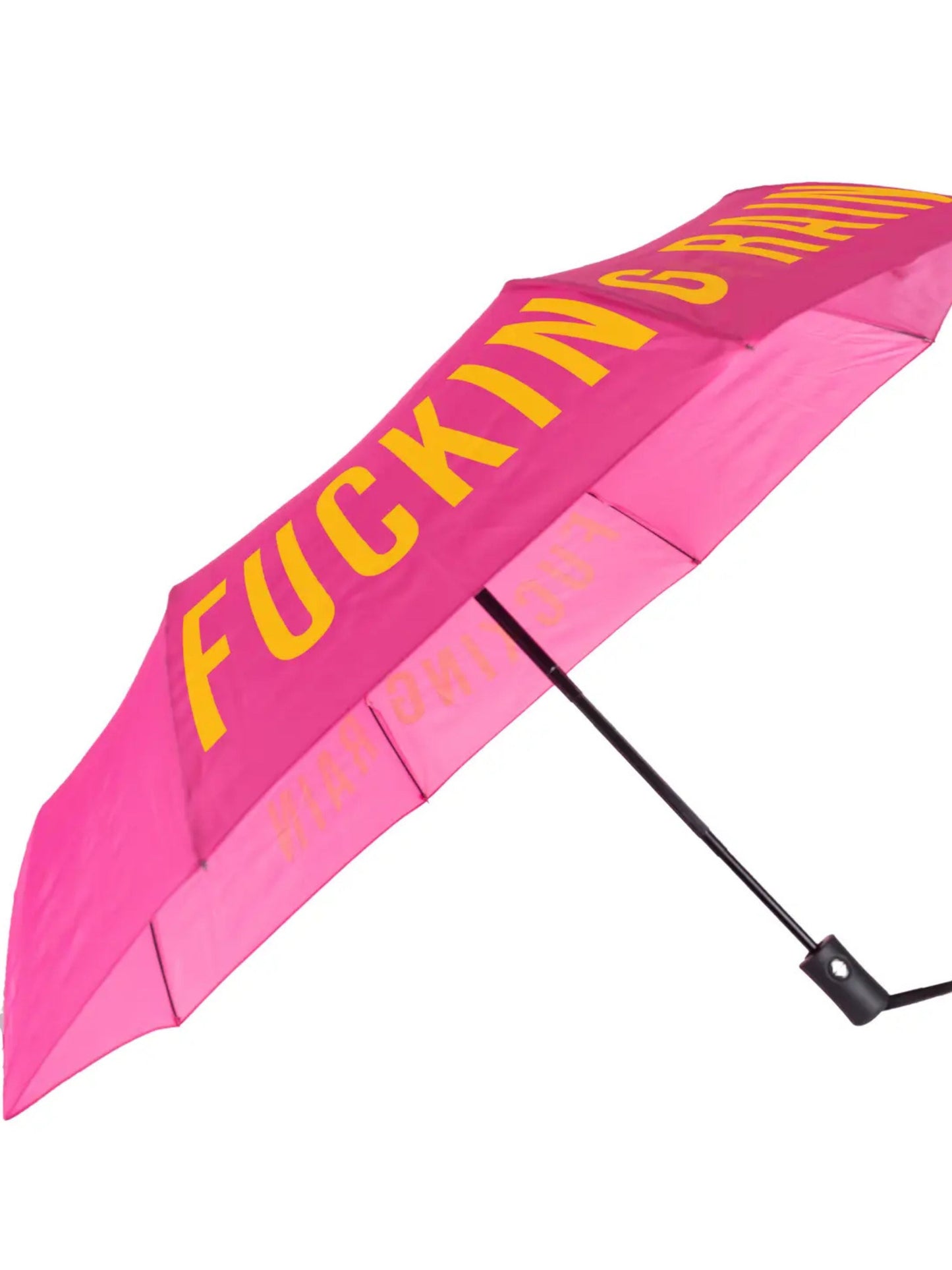 Fucking Rain - Bright Pink Umbrella