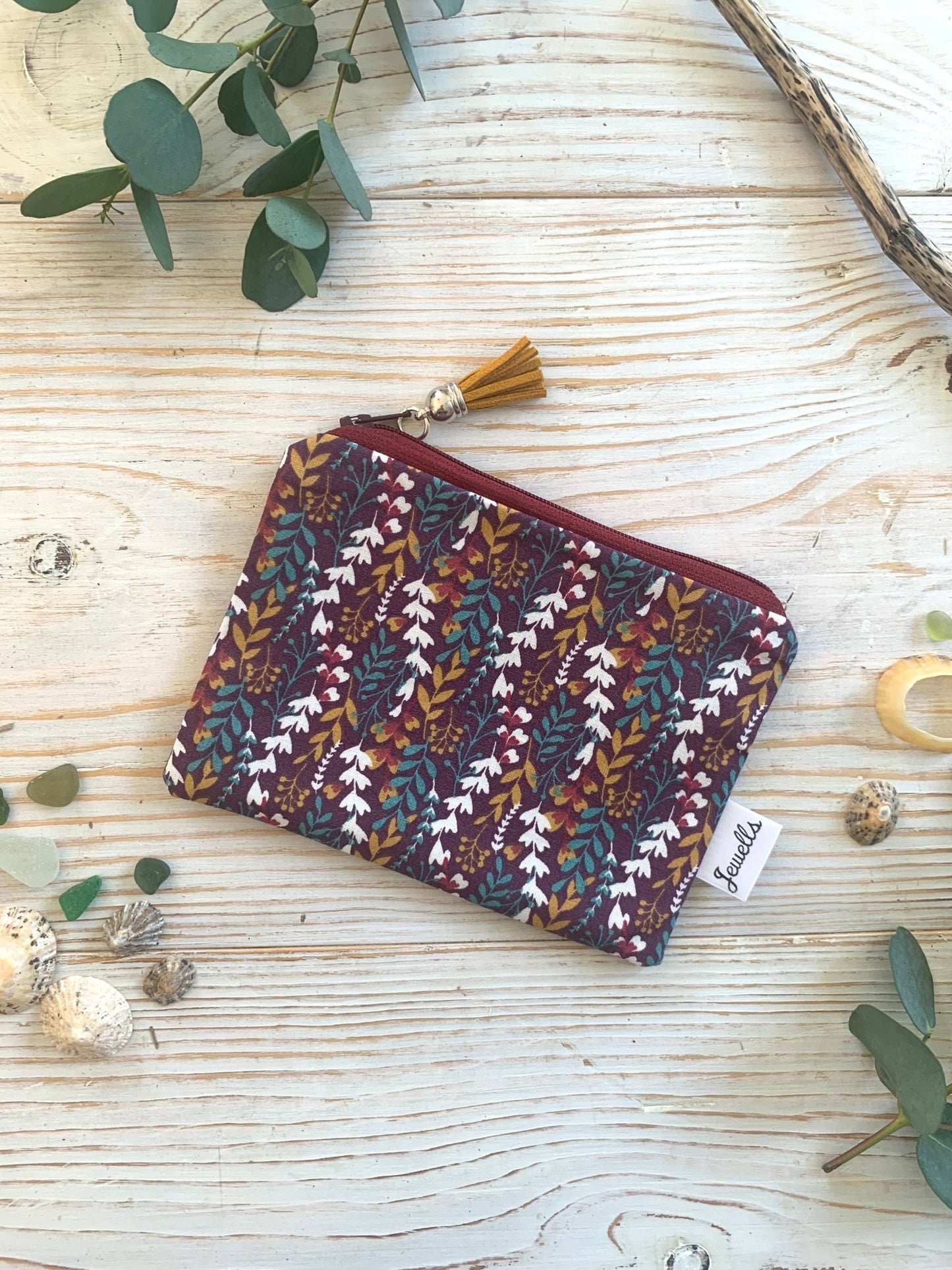 Handmade Fabric Zipped Purse (in two sizes) - Readymoney Beach Shop