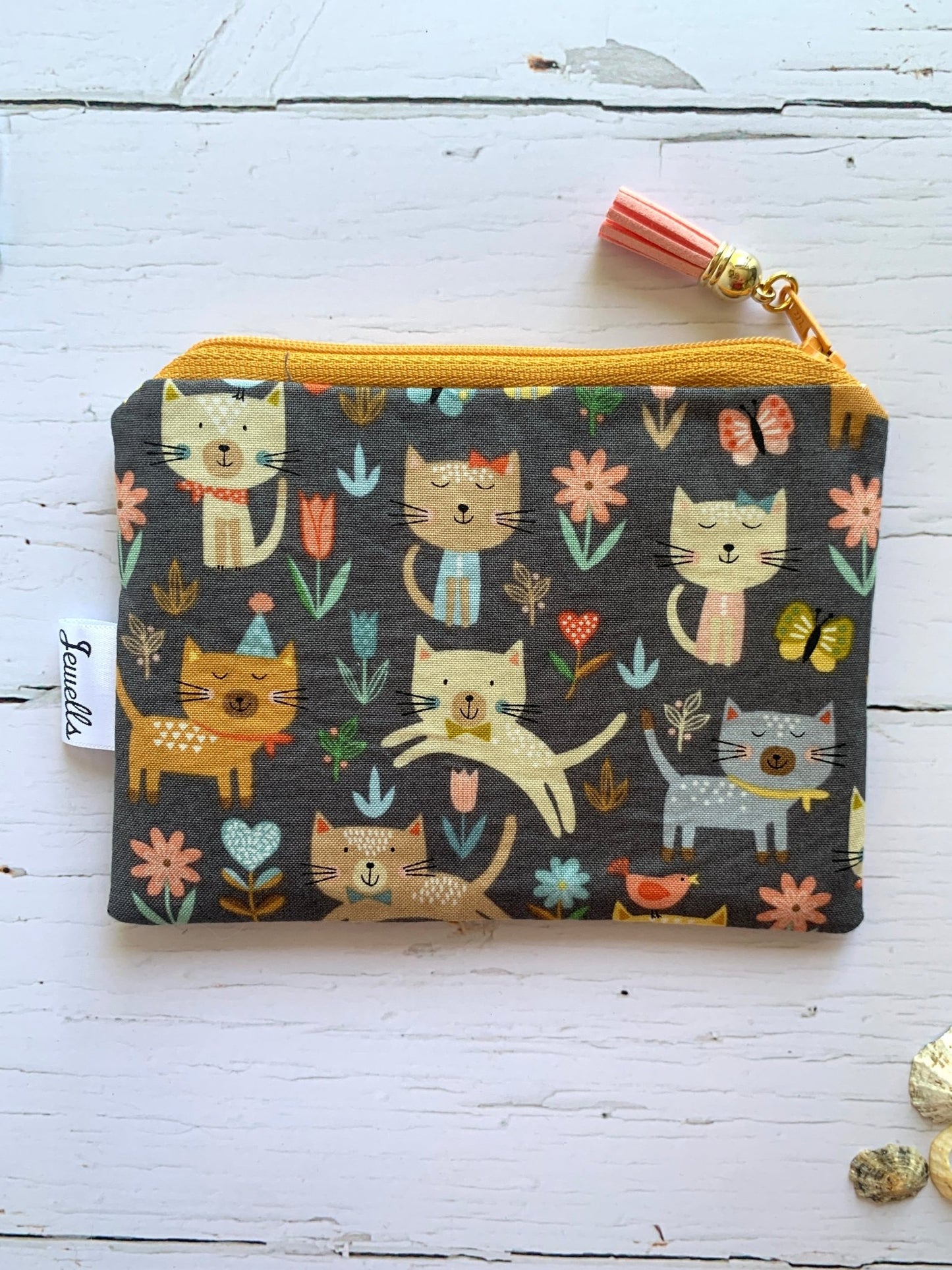 Handmade Fabric Zipped Purse (in two sizes) - Readymoney Beach Shop