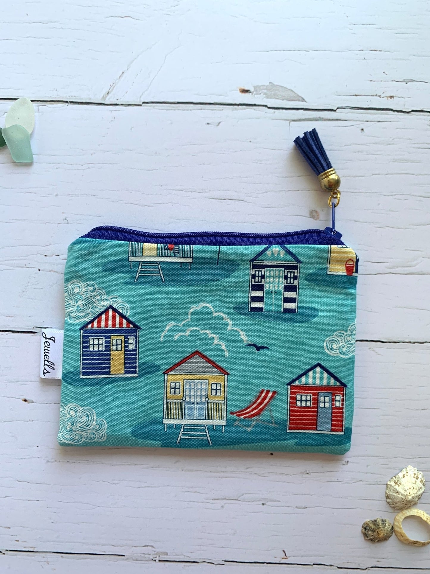 Handmade Fabric Zipped Purse (in two sizes) - Readymoney Beach Shop