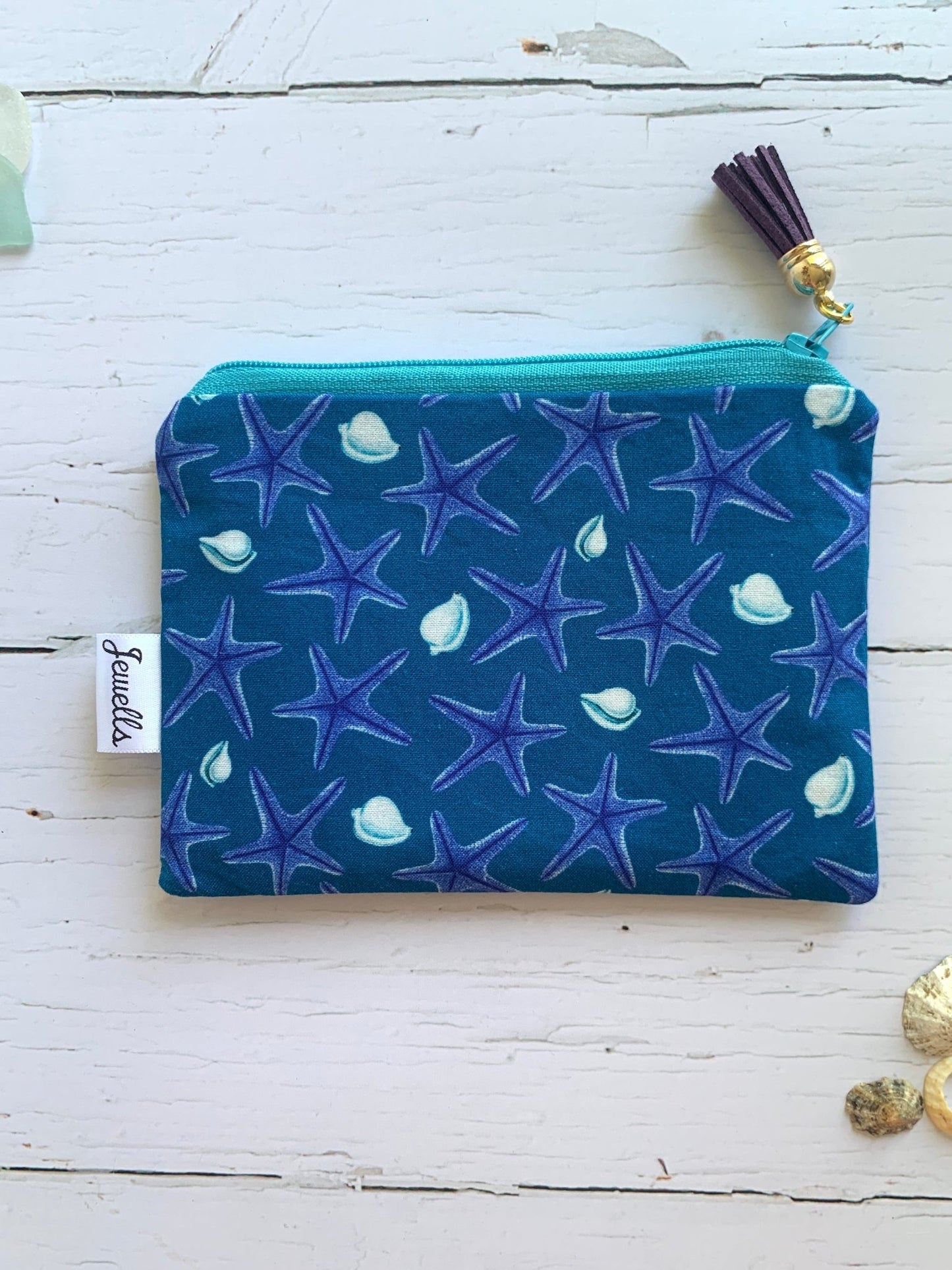 Handmade Fabric Zipped Purse (in two sizes) - Readymoney Beach Shop