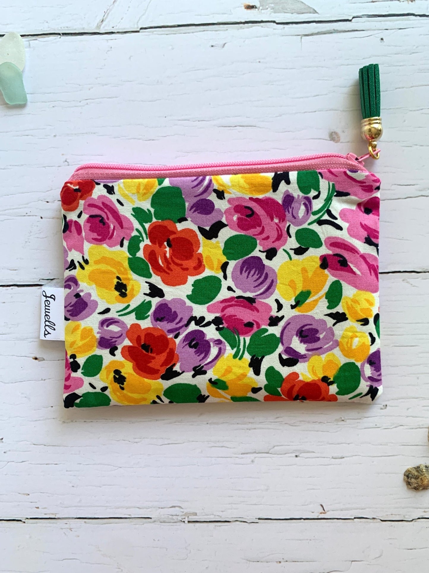 Handmade Fabric Zipped Purse (in two sizes) - Readymoney Beach Shop