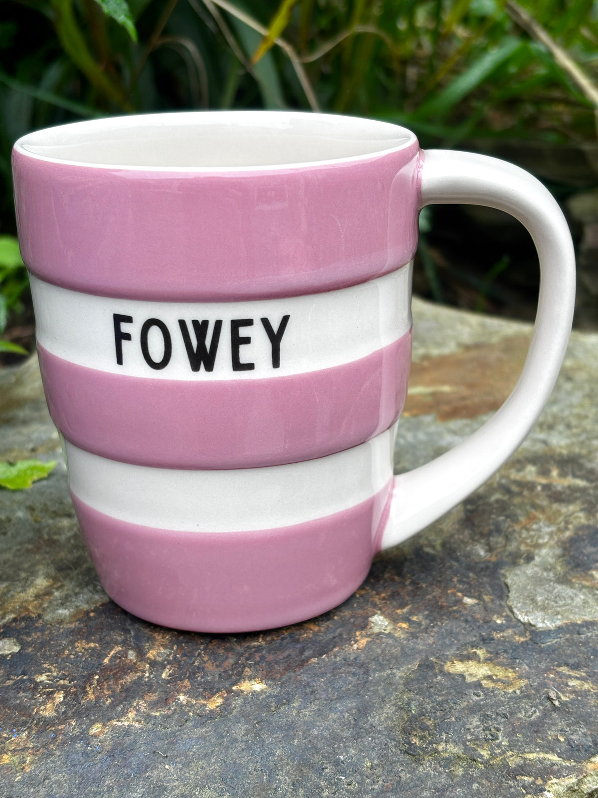 Rose Pink Limited Edition 12oz Fowey Cornishware Mugs