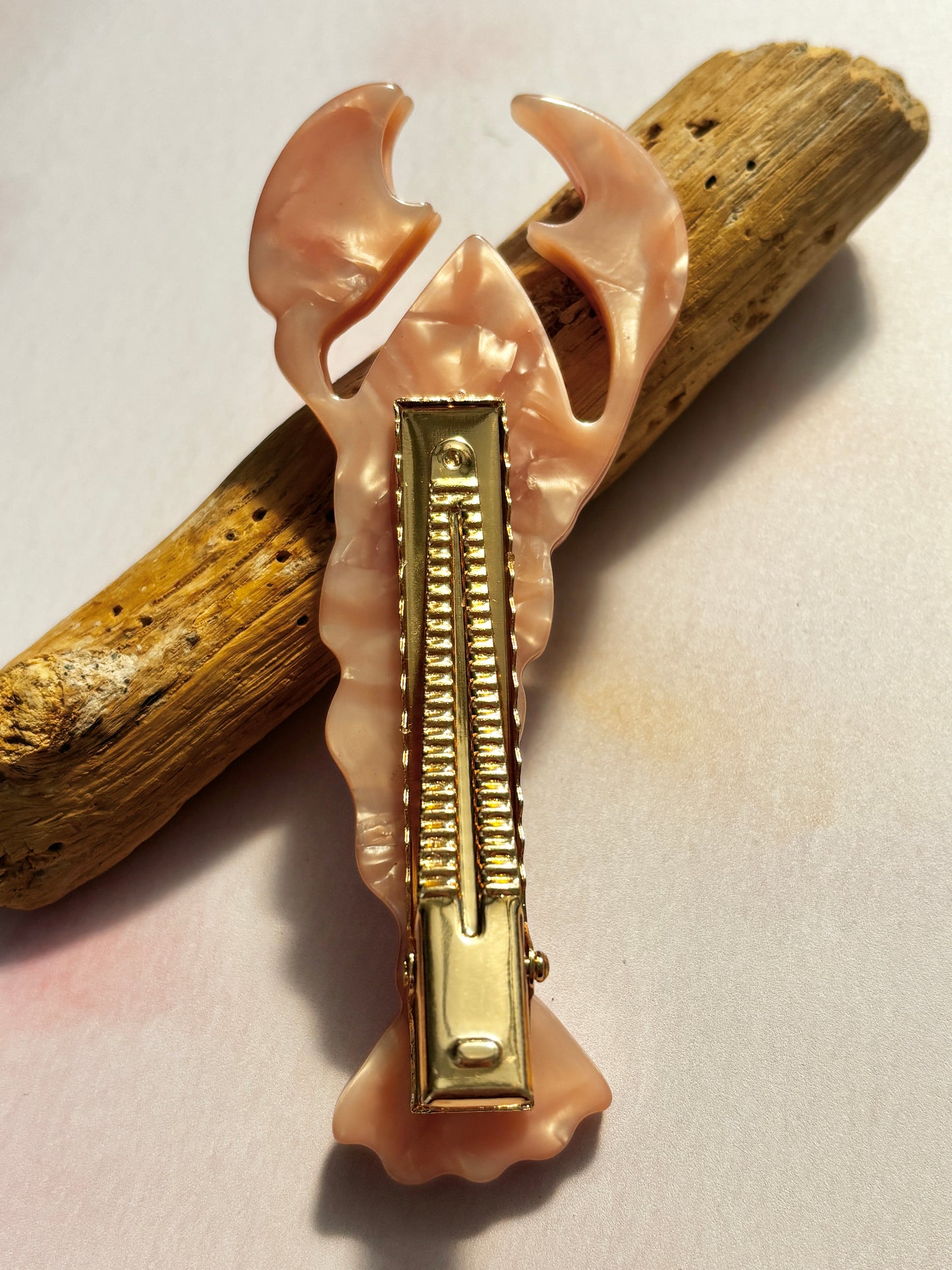 Pink Lobster Hair Clip