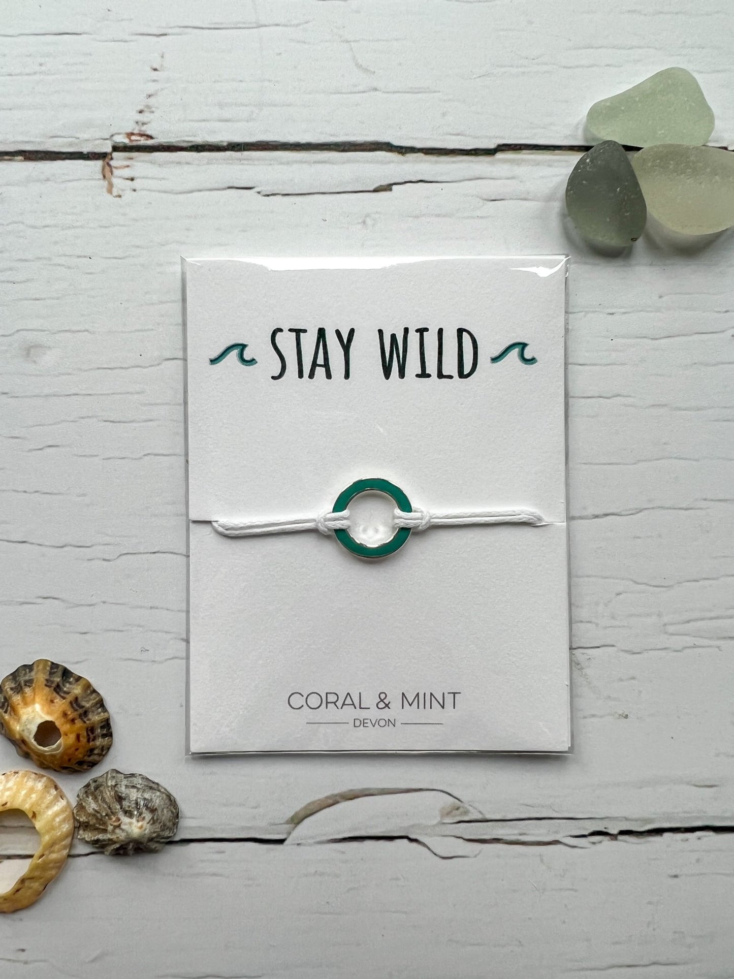 Positivity Motivational Sentiment String Bracelet or Anklet - Readymoney Beach Shop