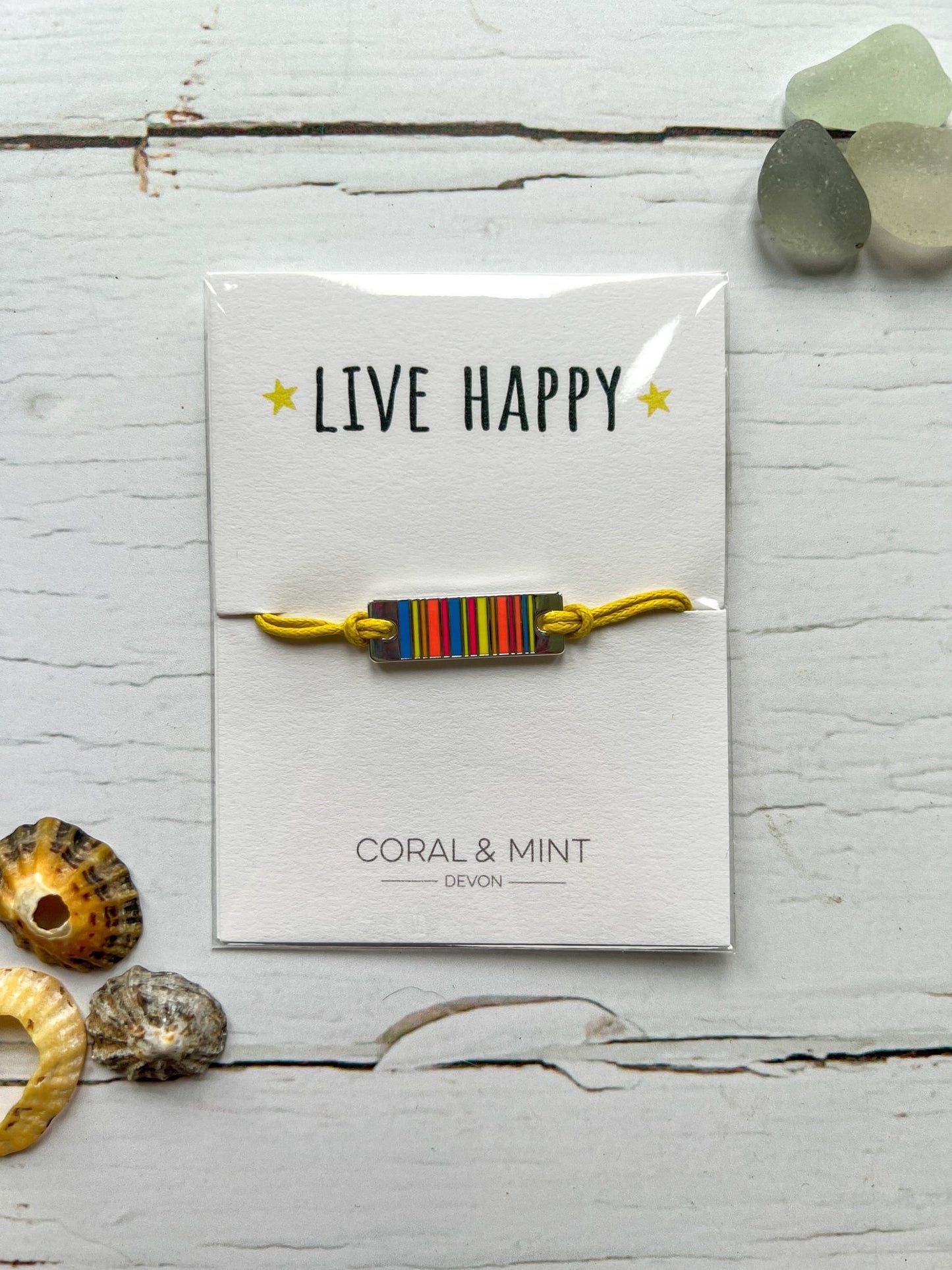 Positivity Motivational Sentiment String Bracelet or Anklet - Readymoney Beach Shop
