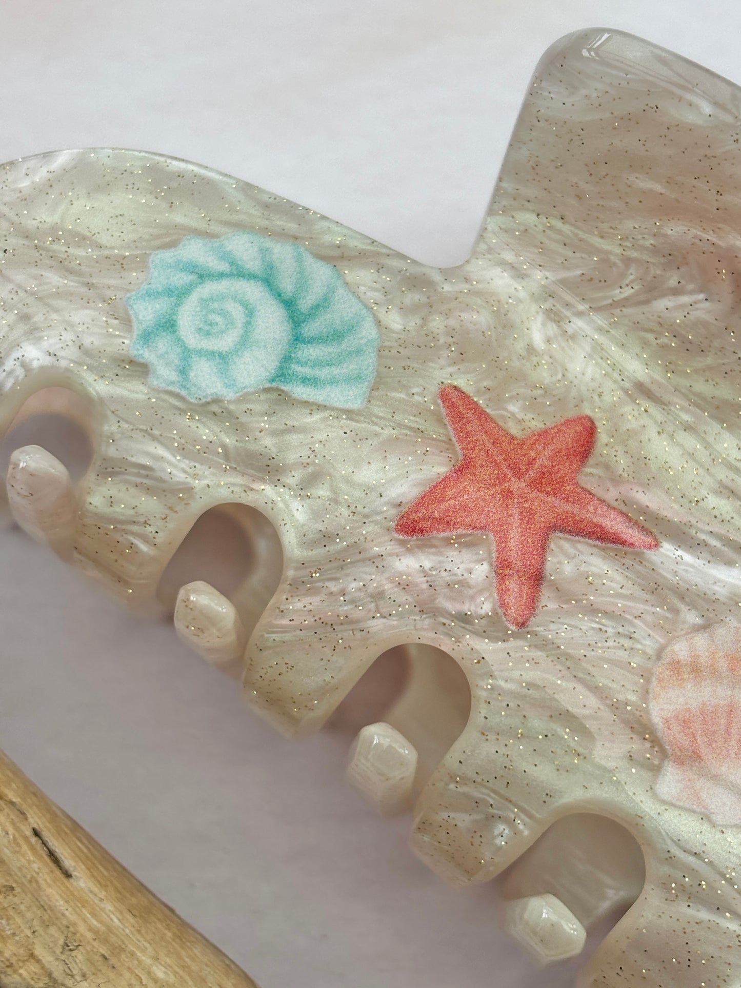 Pretty Seashells Hair Claw Clip