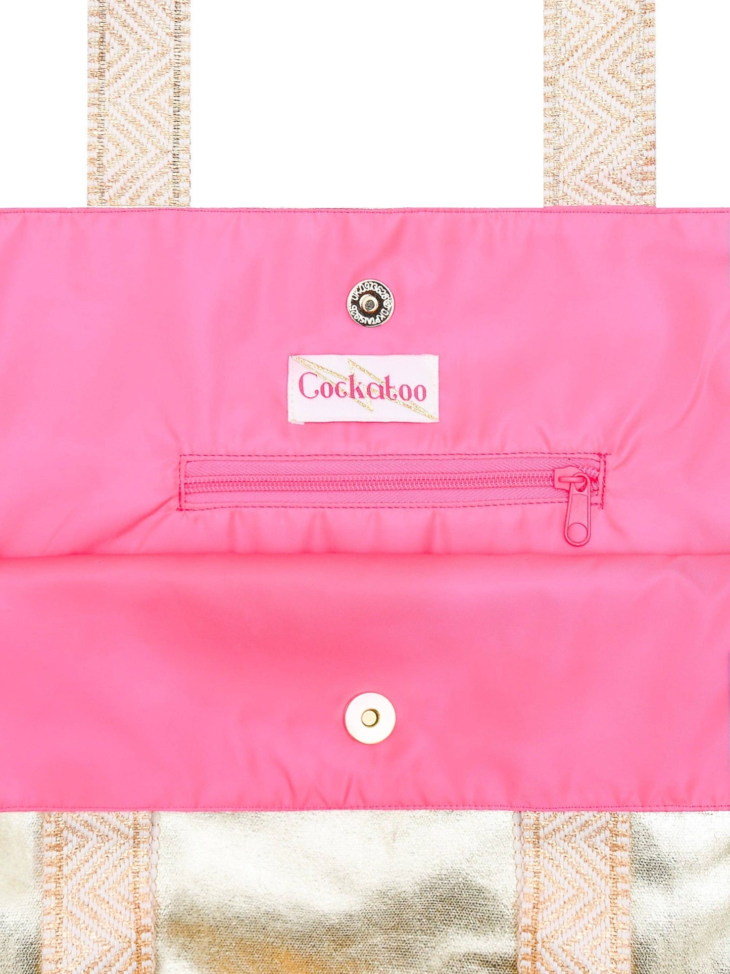 Shiny Gold Jumbo Beach Bag