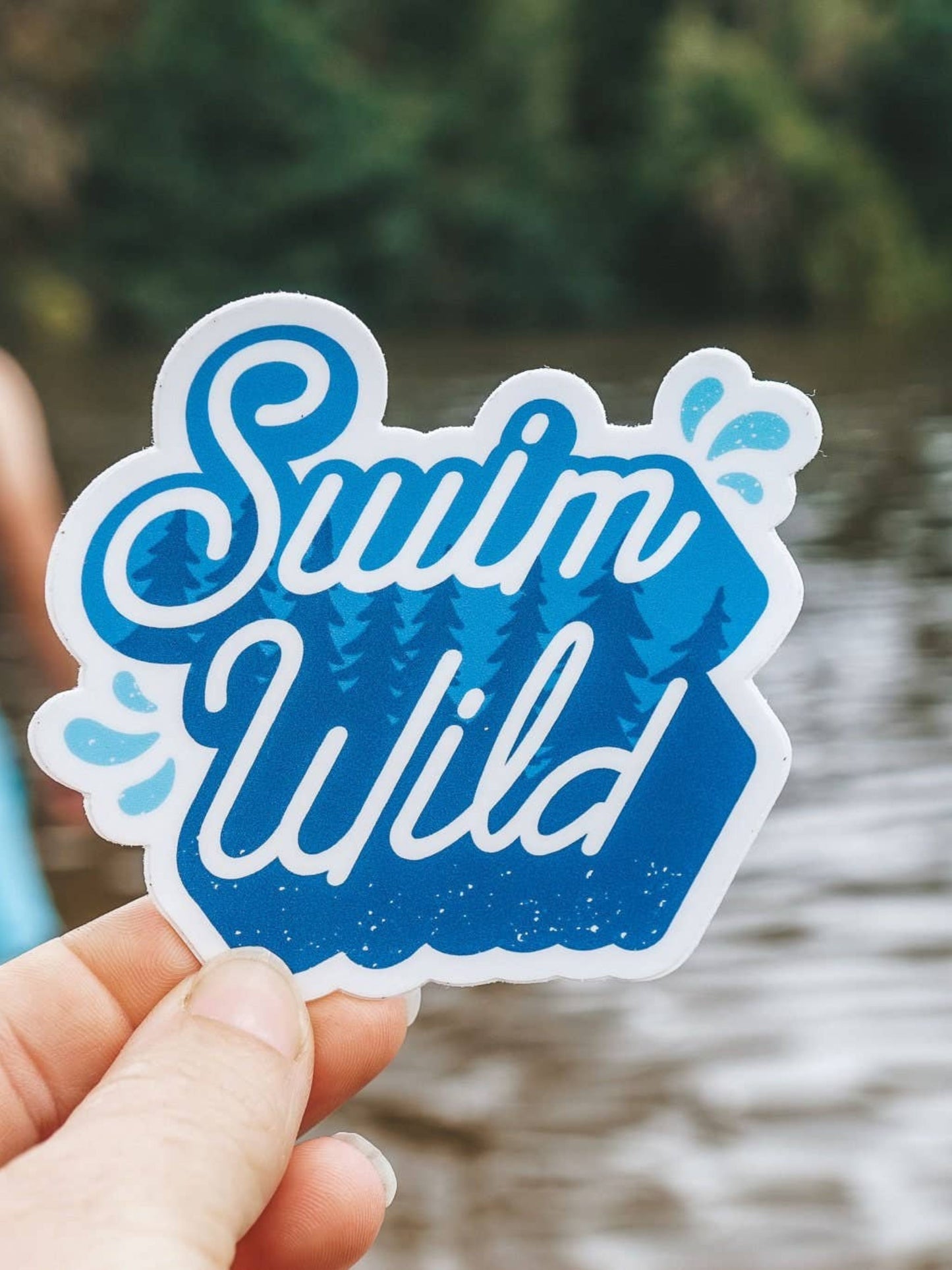 "Swim Wild" Adventure Vinyl Sticker