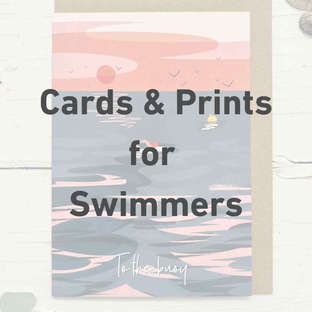 Swimming Cards & Prints