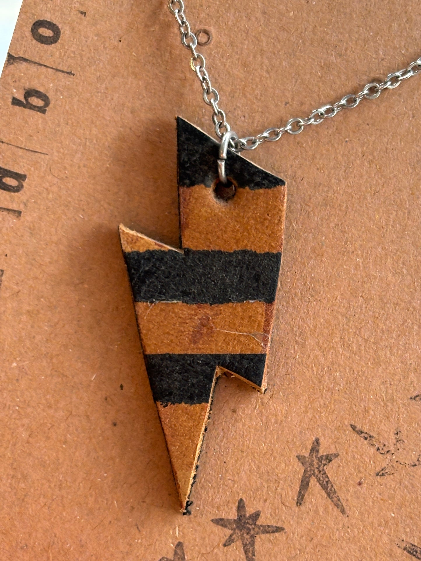 Bex & Bolt Leather Bolt Necklace