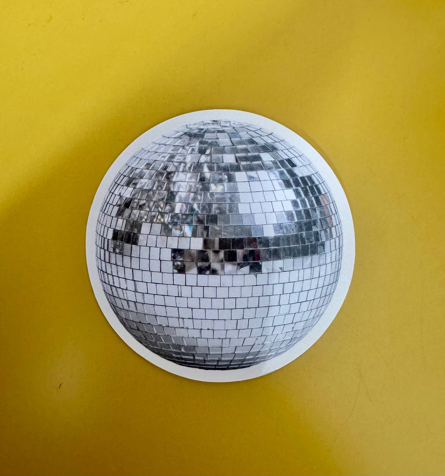 Disco ball sticker