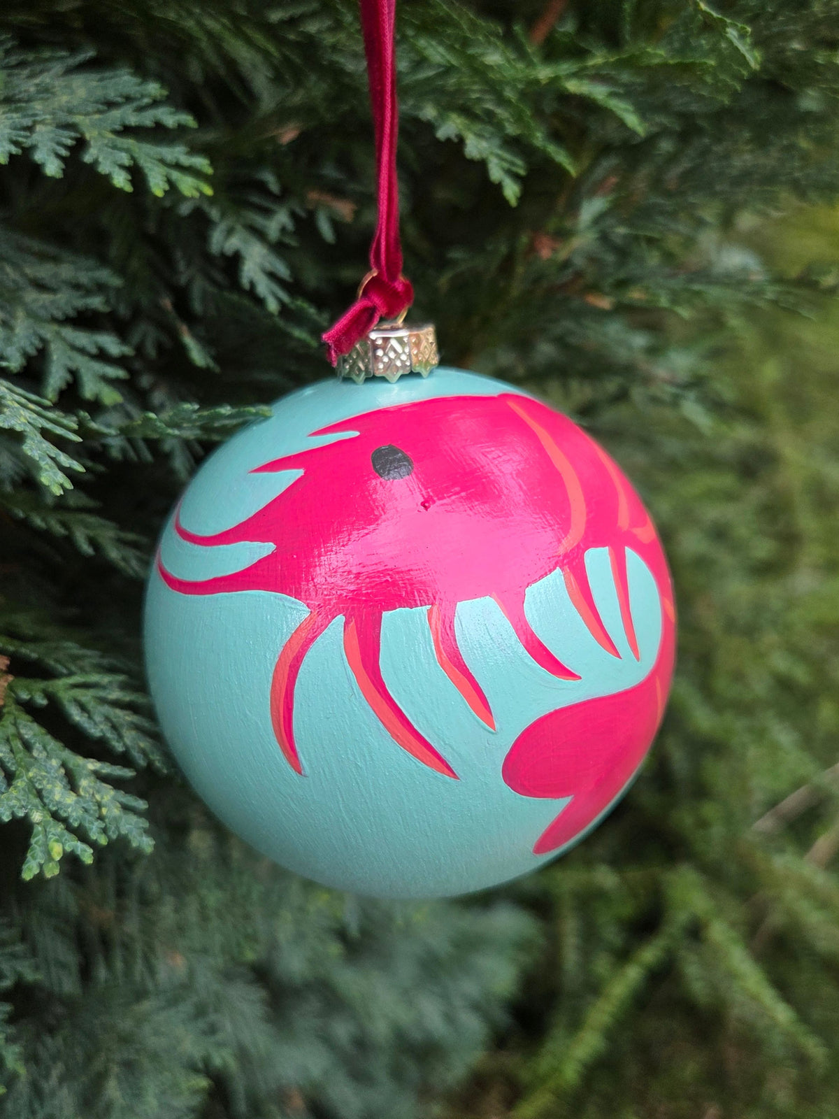 Handpainted Colourful Fowey Sealife Baubles