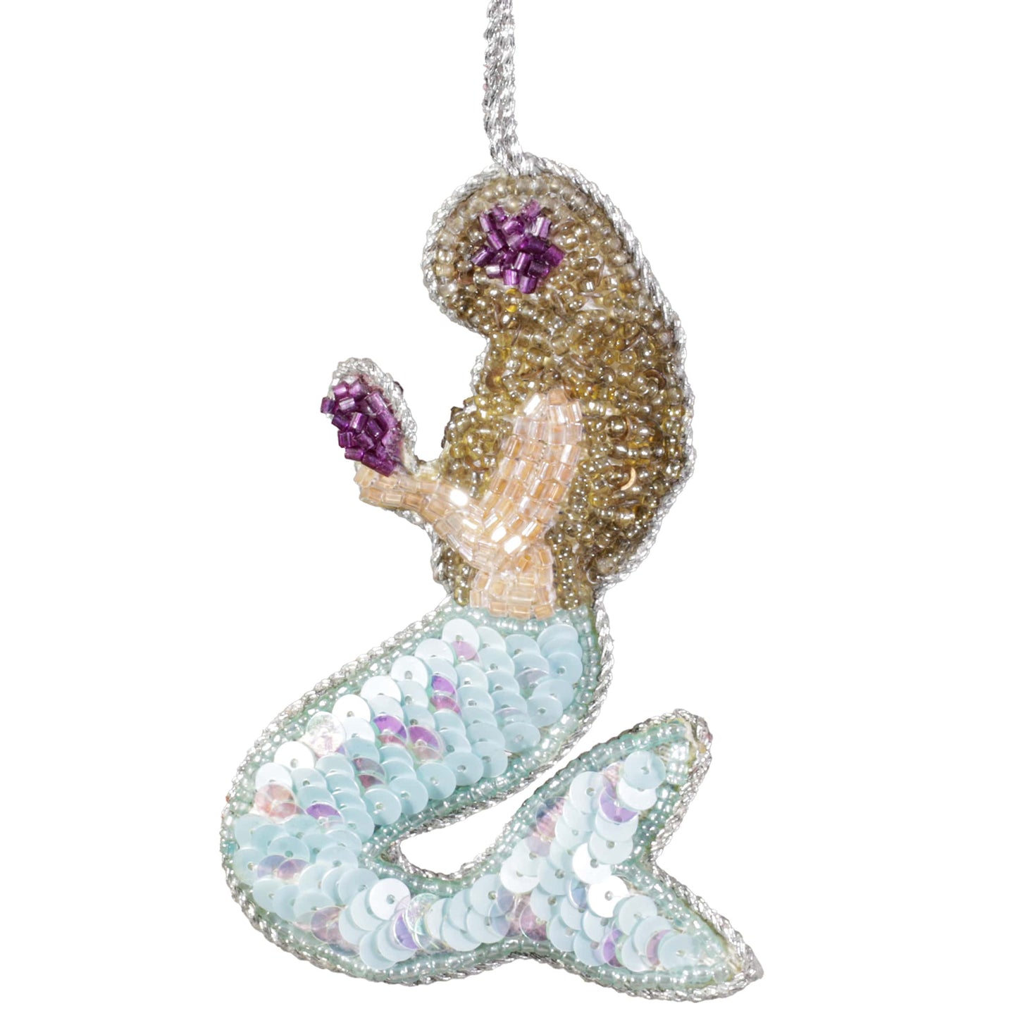 Beaded Mermaid Hanging Decoration