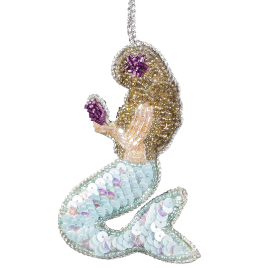 Beaded Mermaid Hanging Decoration