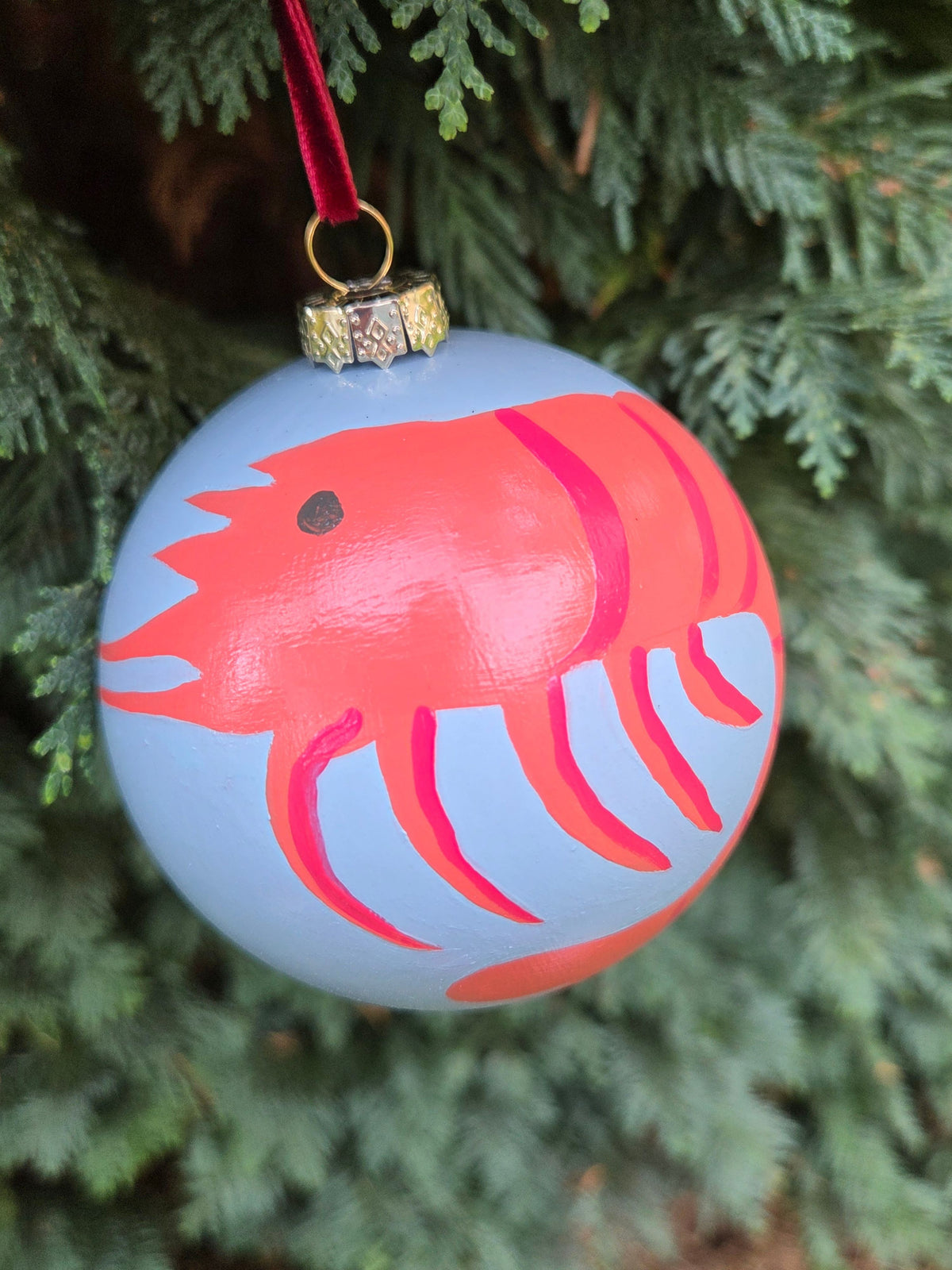Handpainted Colourful Fowey Sealife Baubles