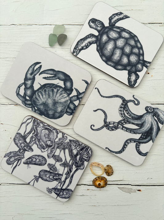 Cornish Sealife Coasters