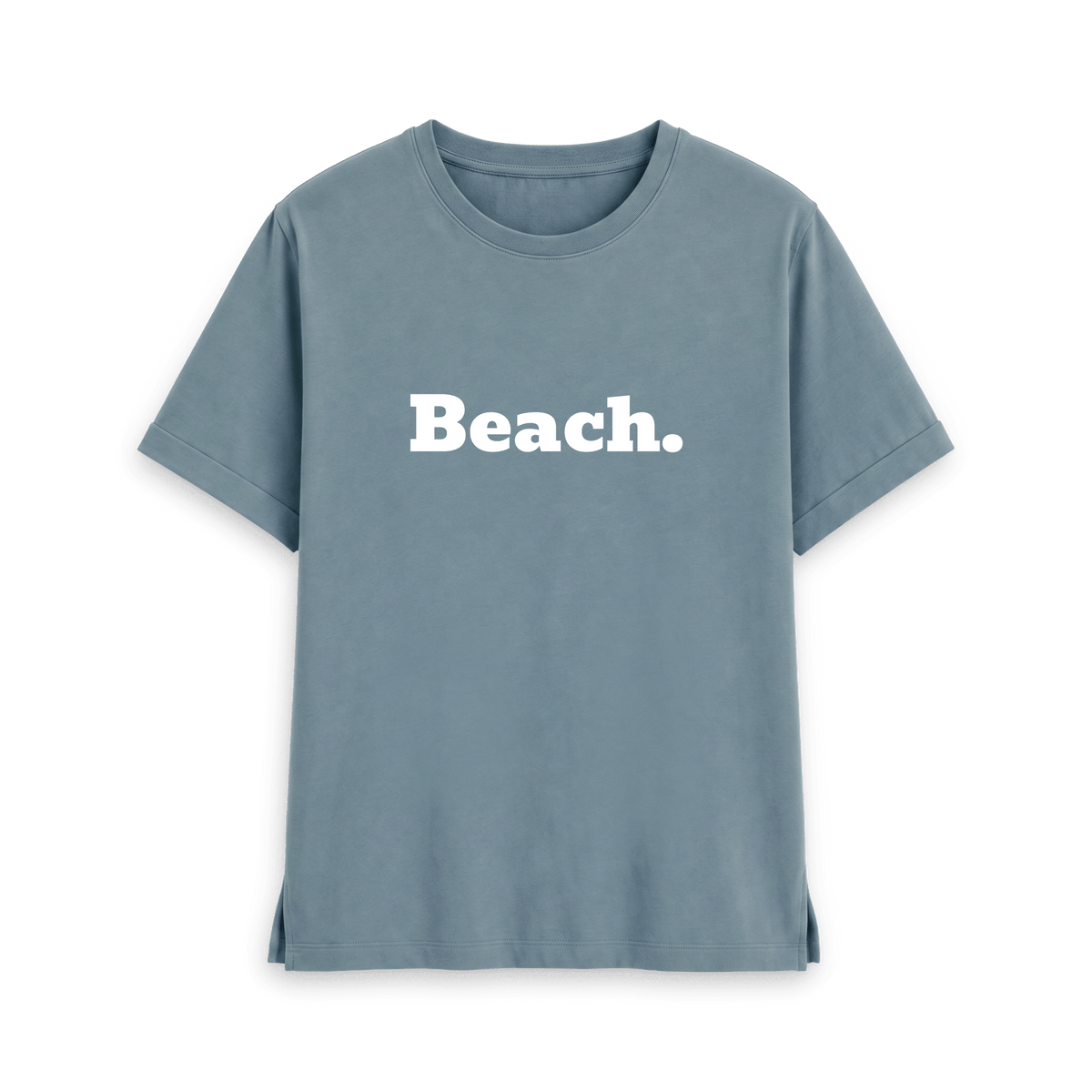 Stone Blue Printed T-shirt Front
