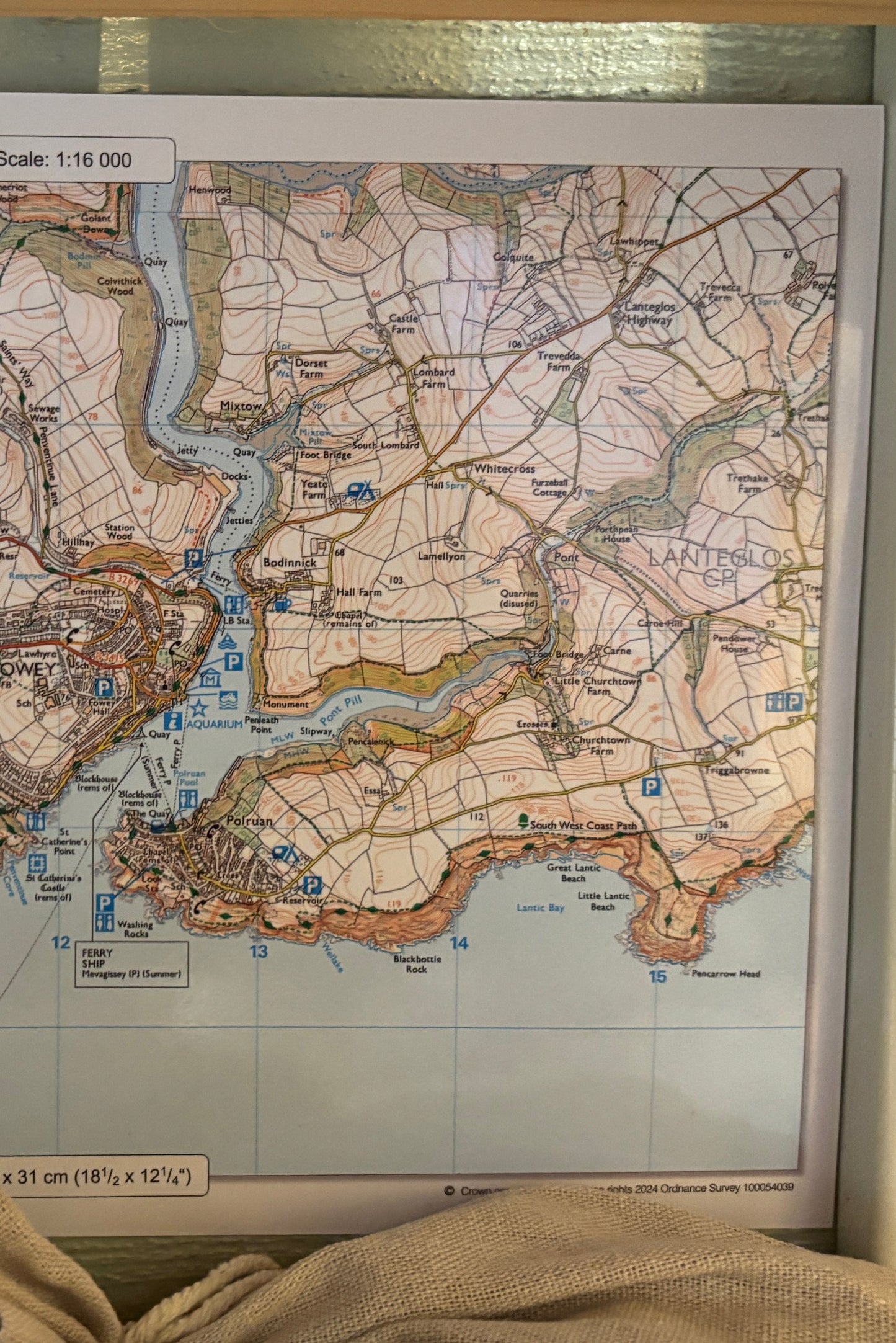 Fowey Map Jigsaw Puzzle