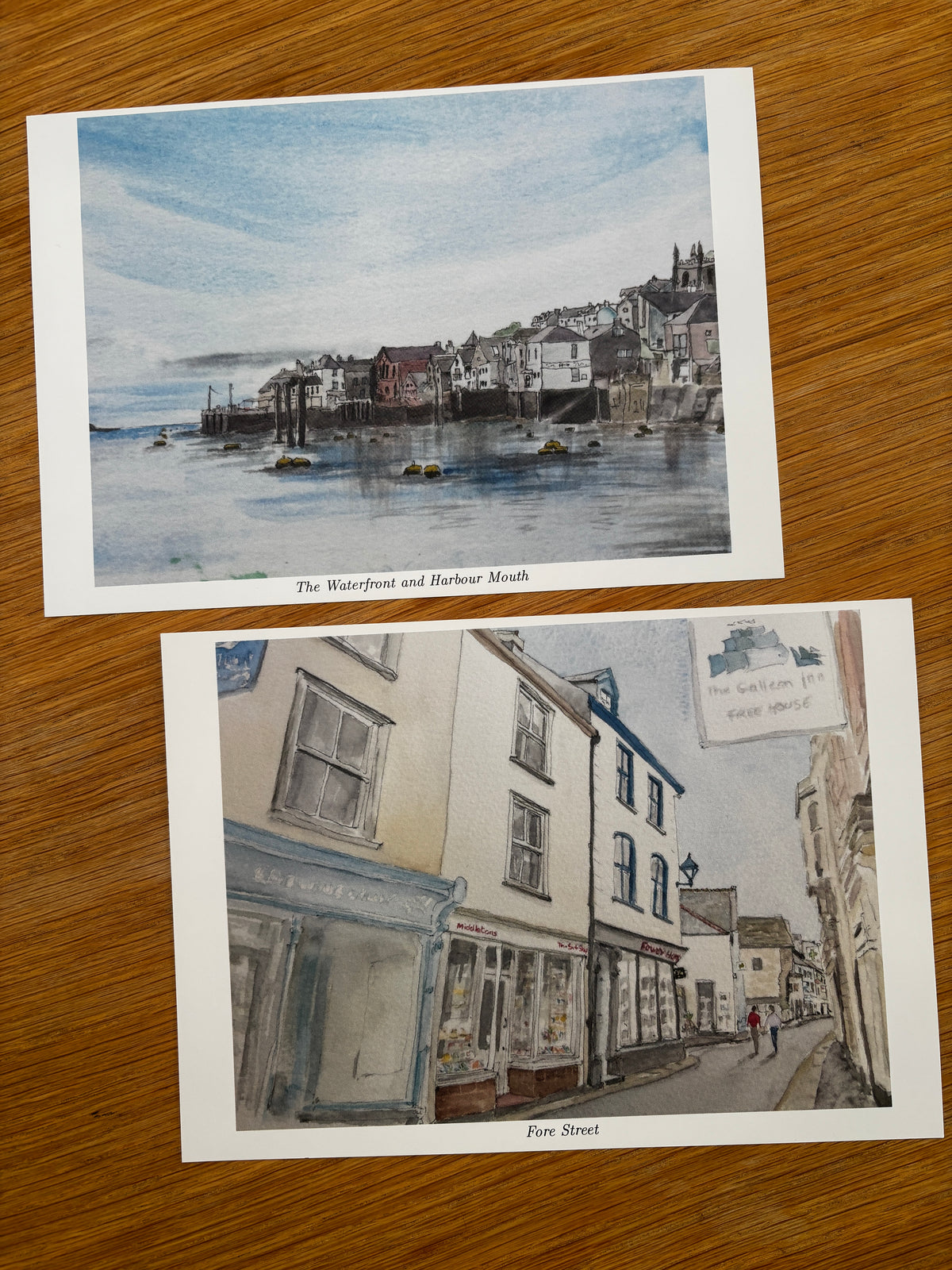 Lucky Dip: 3 x Fowey Watercolour A5 Prints by Sue Eng