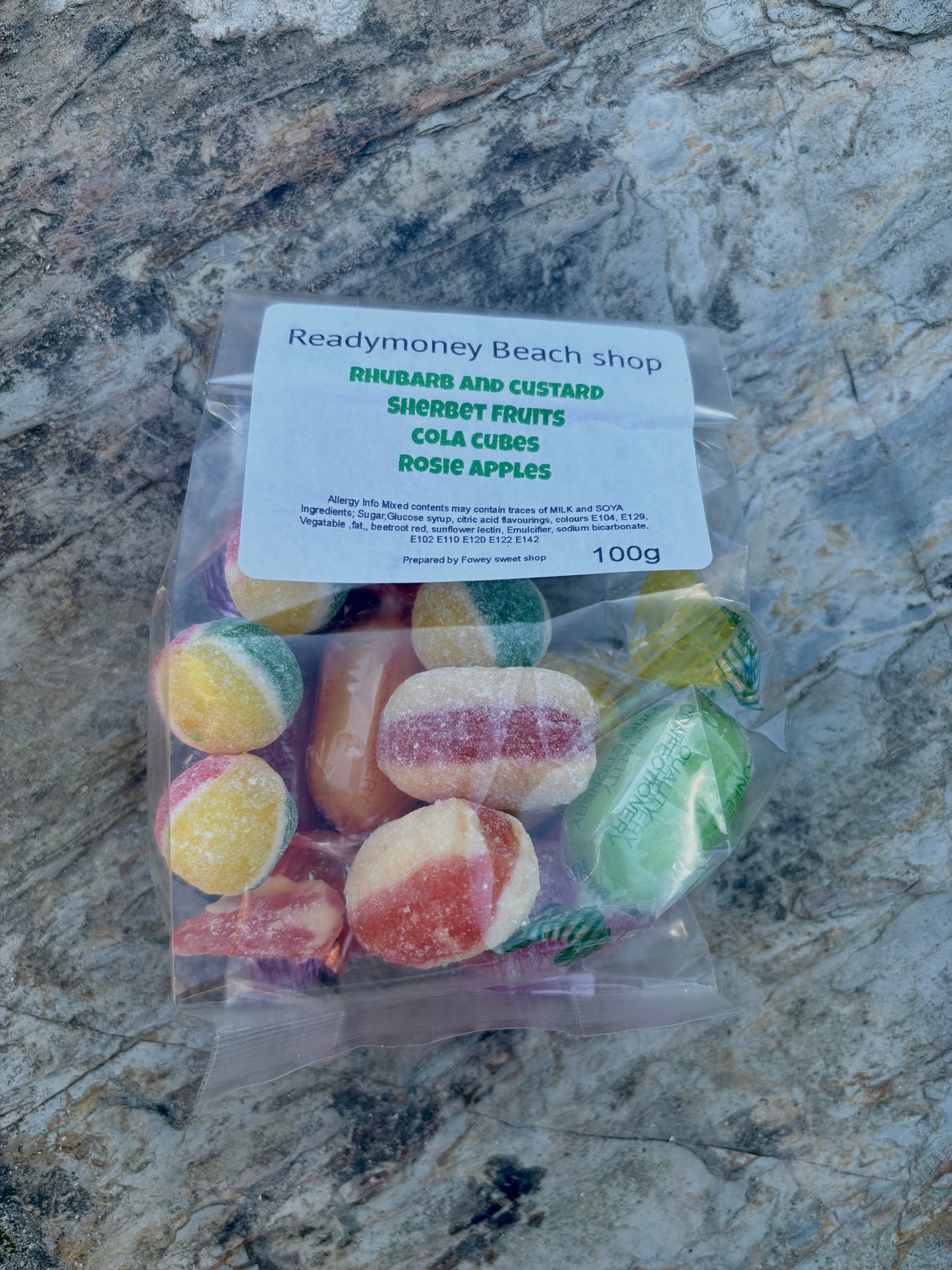 Mixed Bag of Fowey Sweet Shop Sweets, 100g