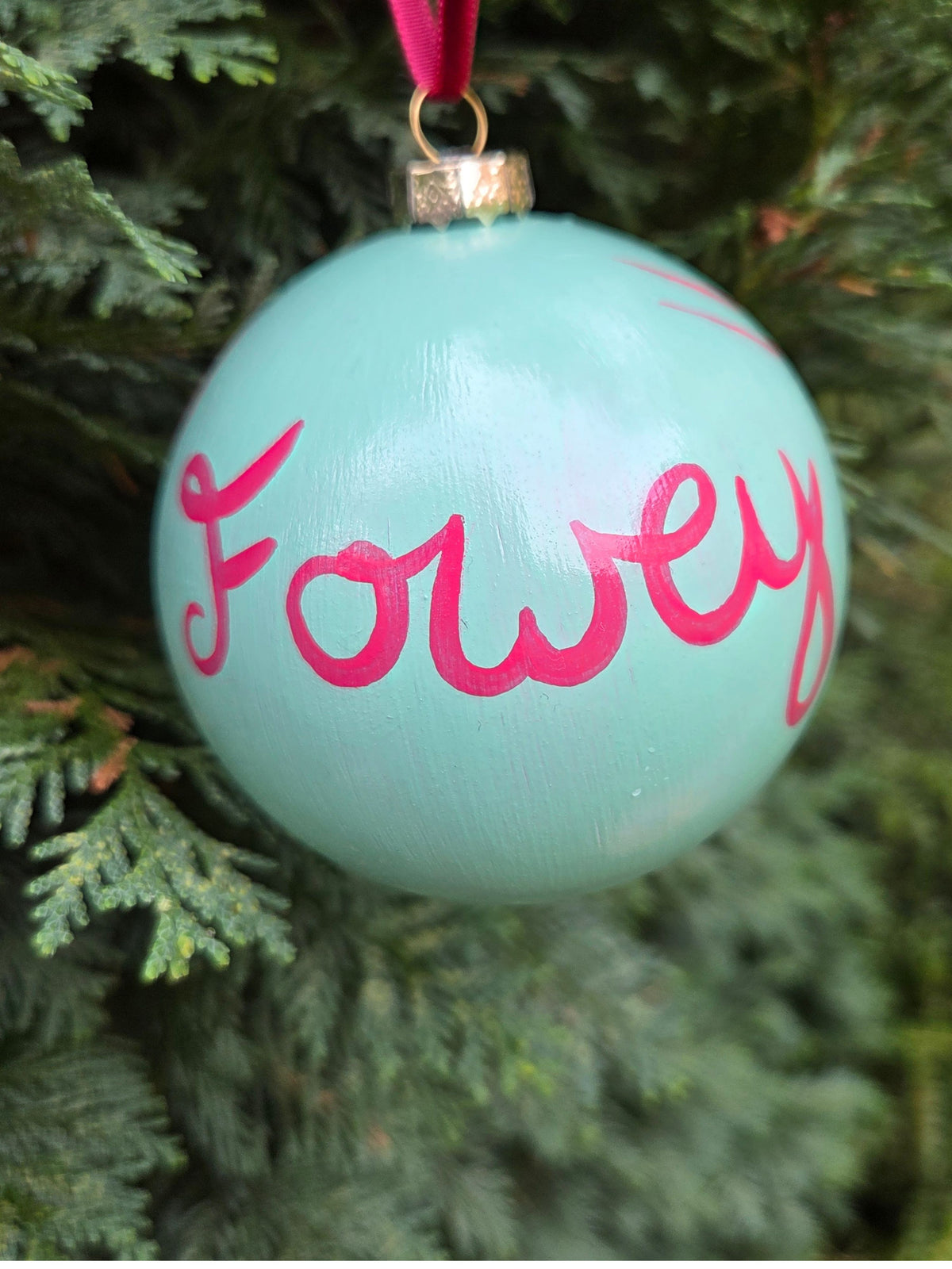 Handpainted Colourful Fowey Sealife Baubles