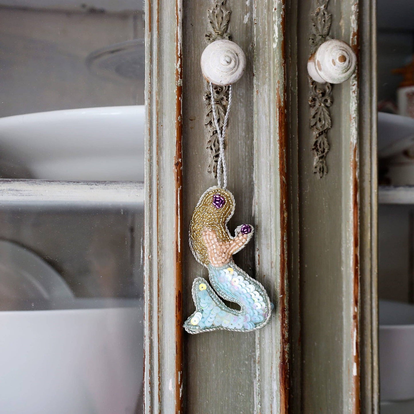 Beaded Mermaid Hanging Decoration