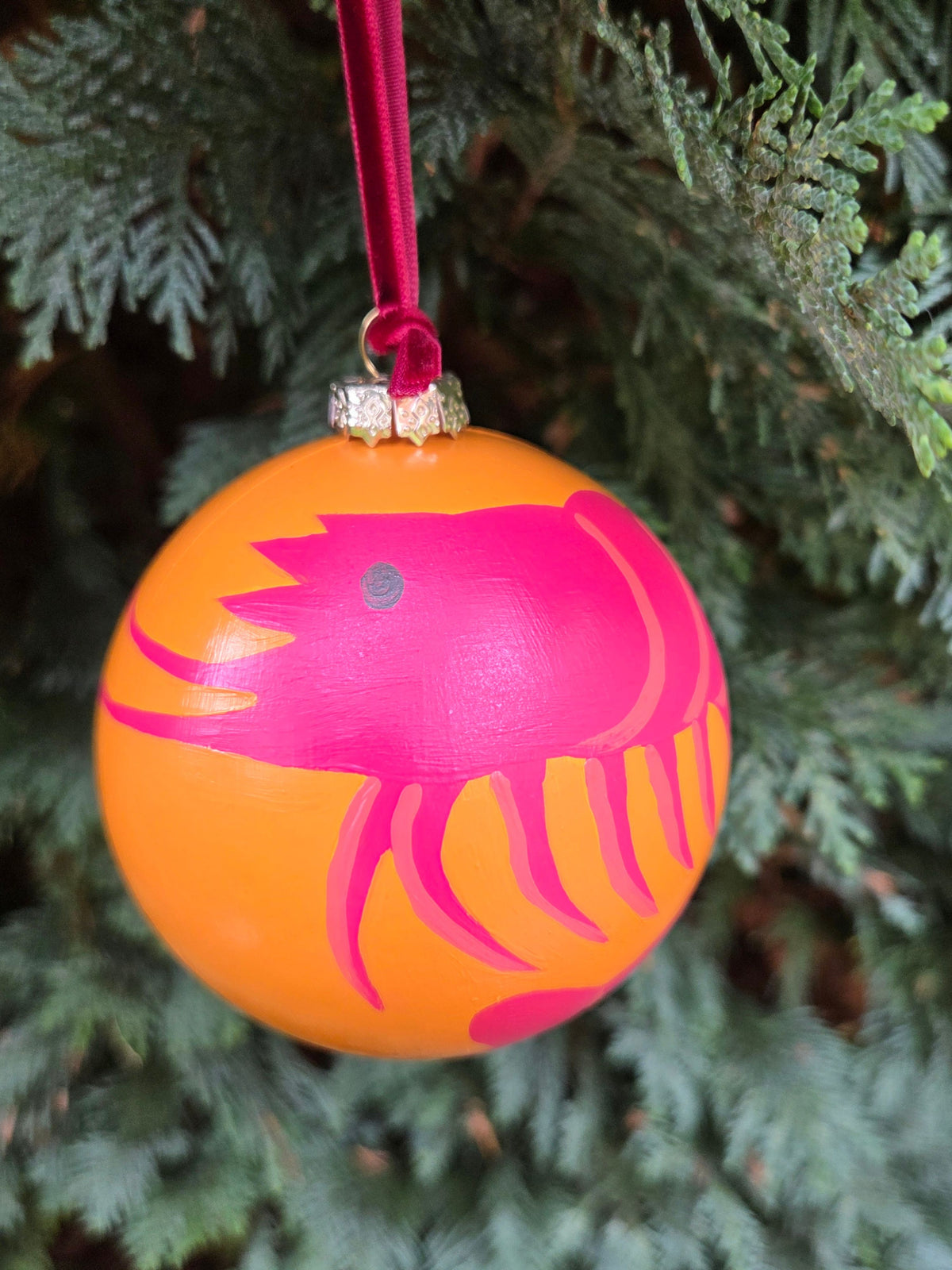 Handpainted Colourful Fowey Sealife Baubles