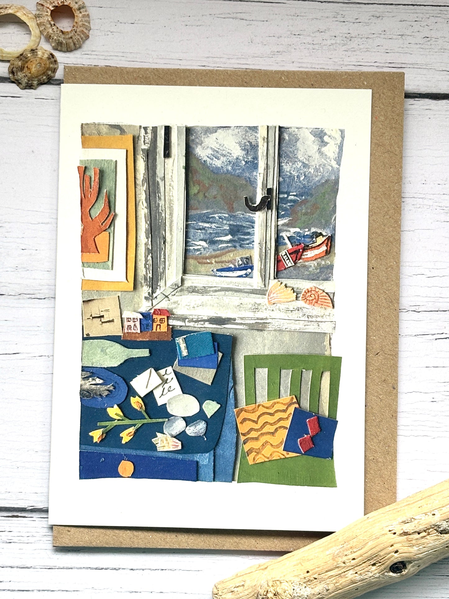 A Cornwall Scene Collage Greetings Card