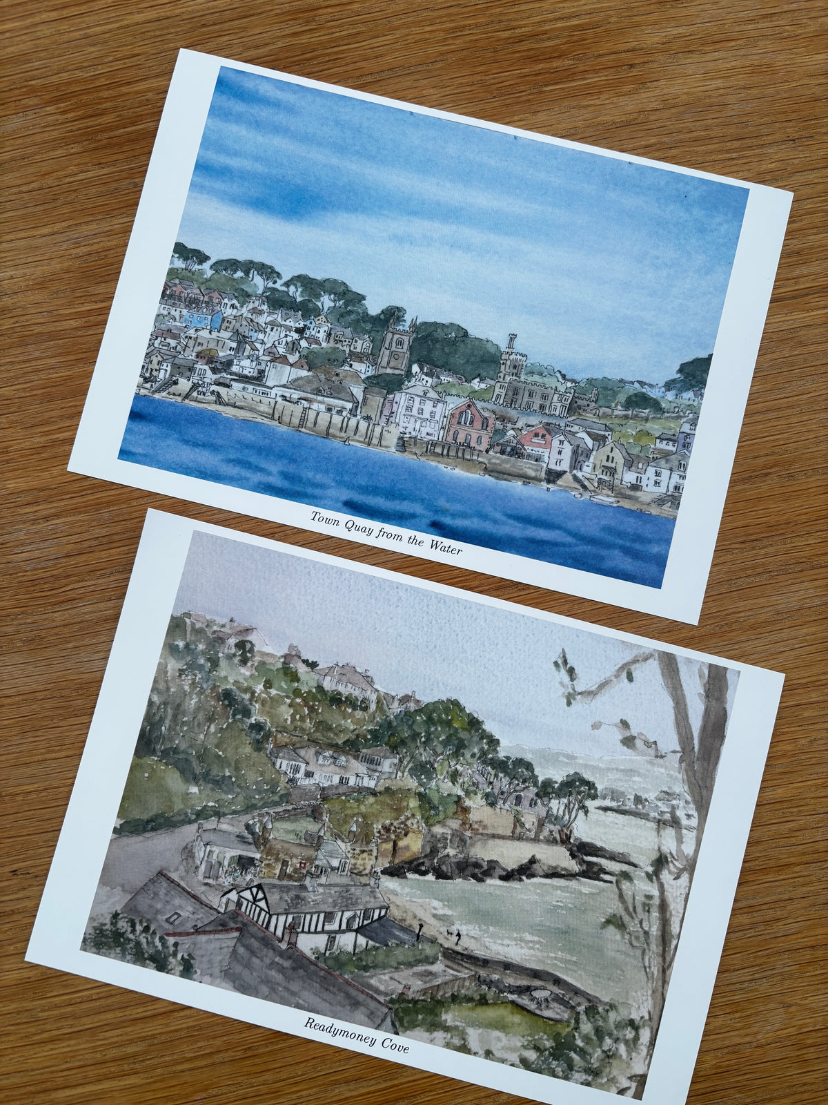 Lucky Dip: 3 x Fowey Watercolour A5 Prints by Sue Eng